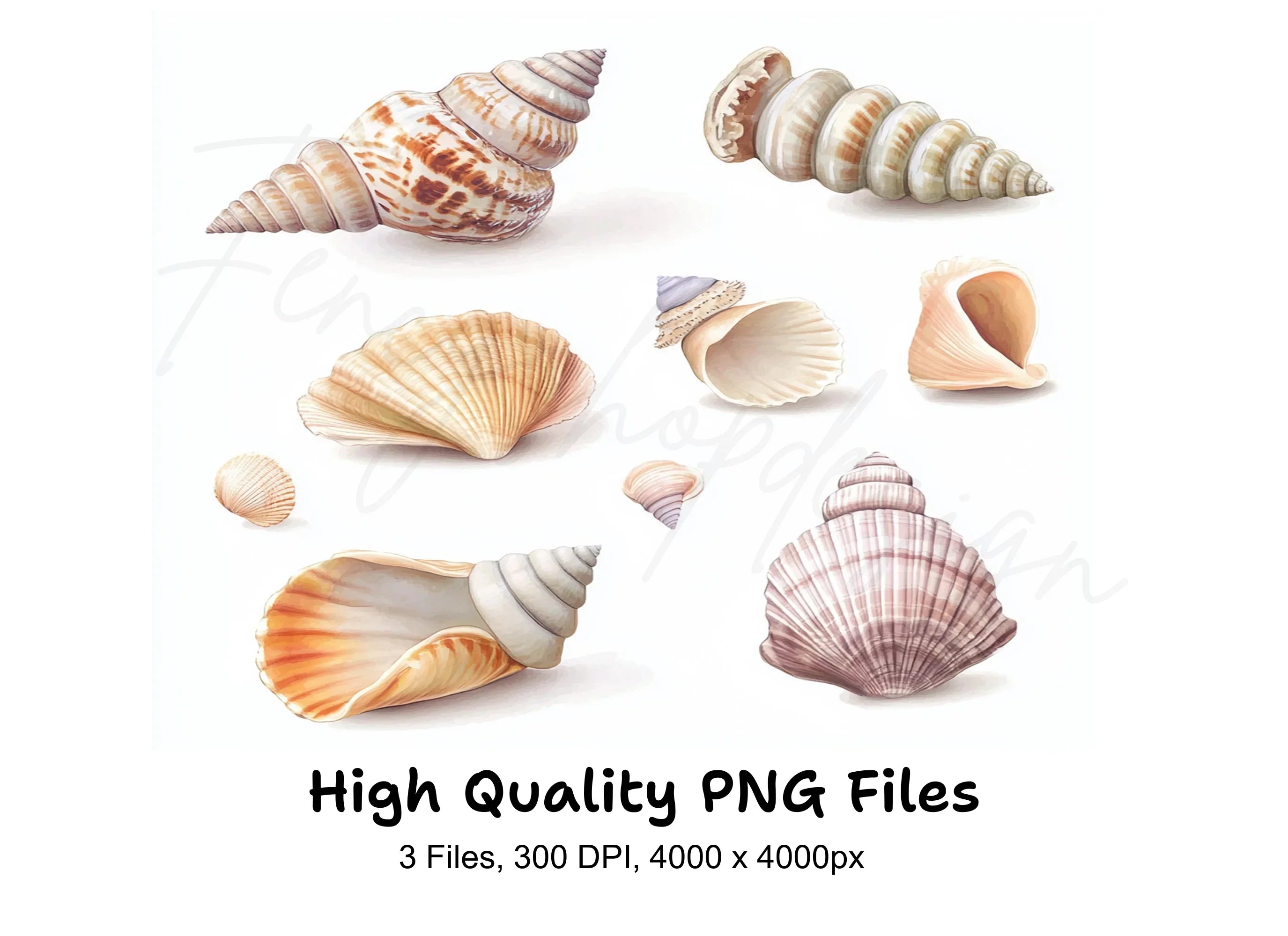 Seashells Clipart Bundle