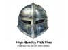 Fantasy Knight Helmets Clipart Bundle