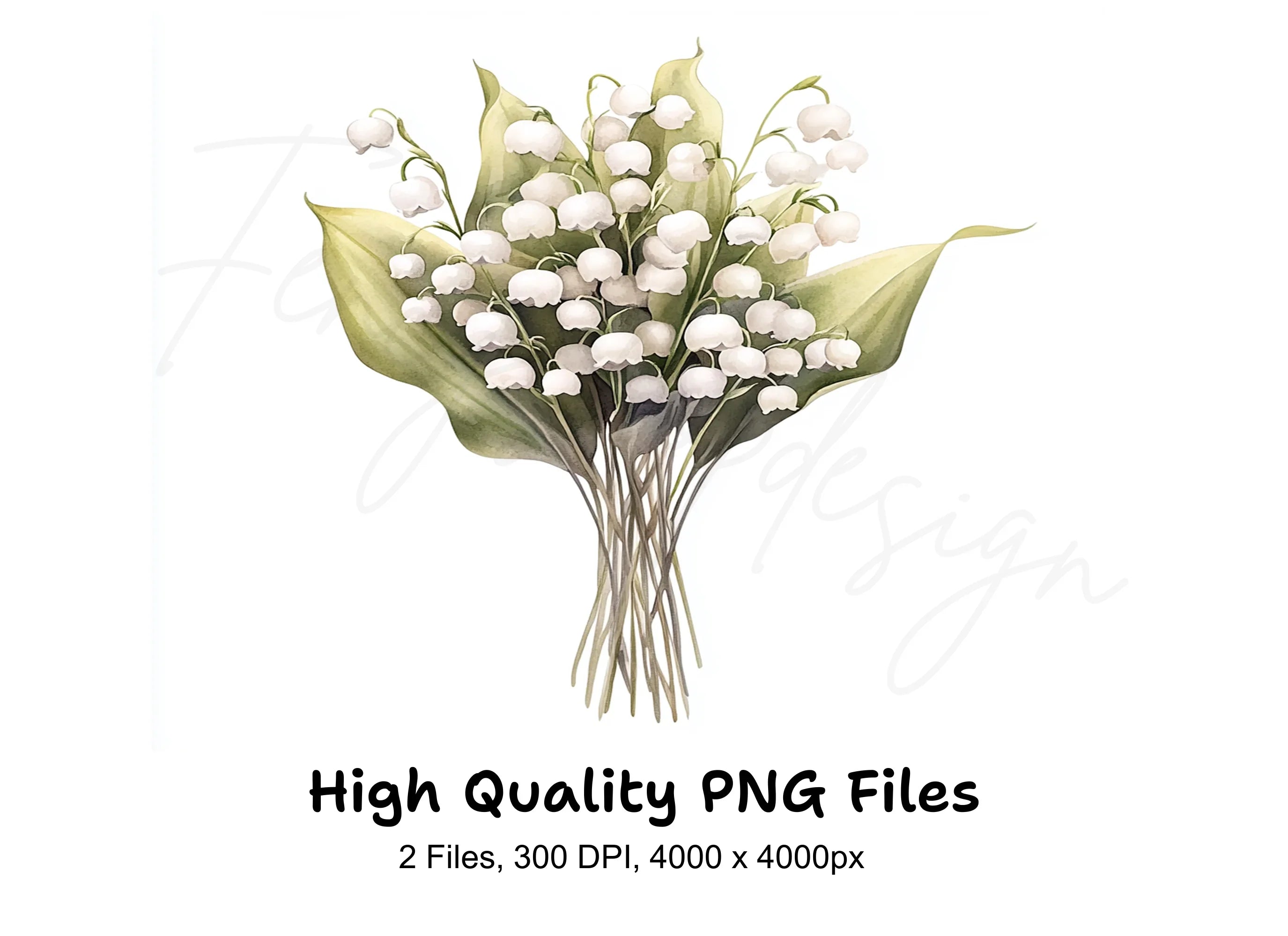 Lily of the Valley Clipart Bundle