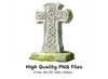 Celtic Cross Gravestone Clipart Bundle