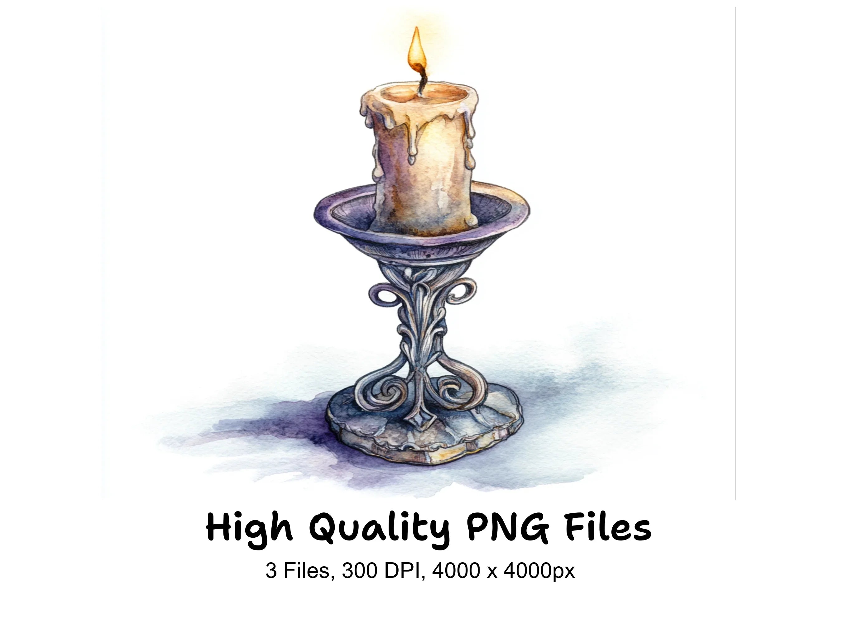 Elegant Candle Clipart Bundle