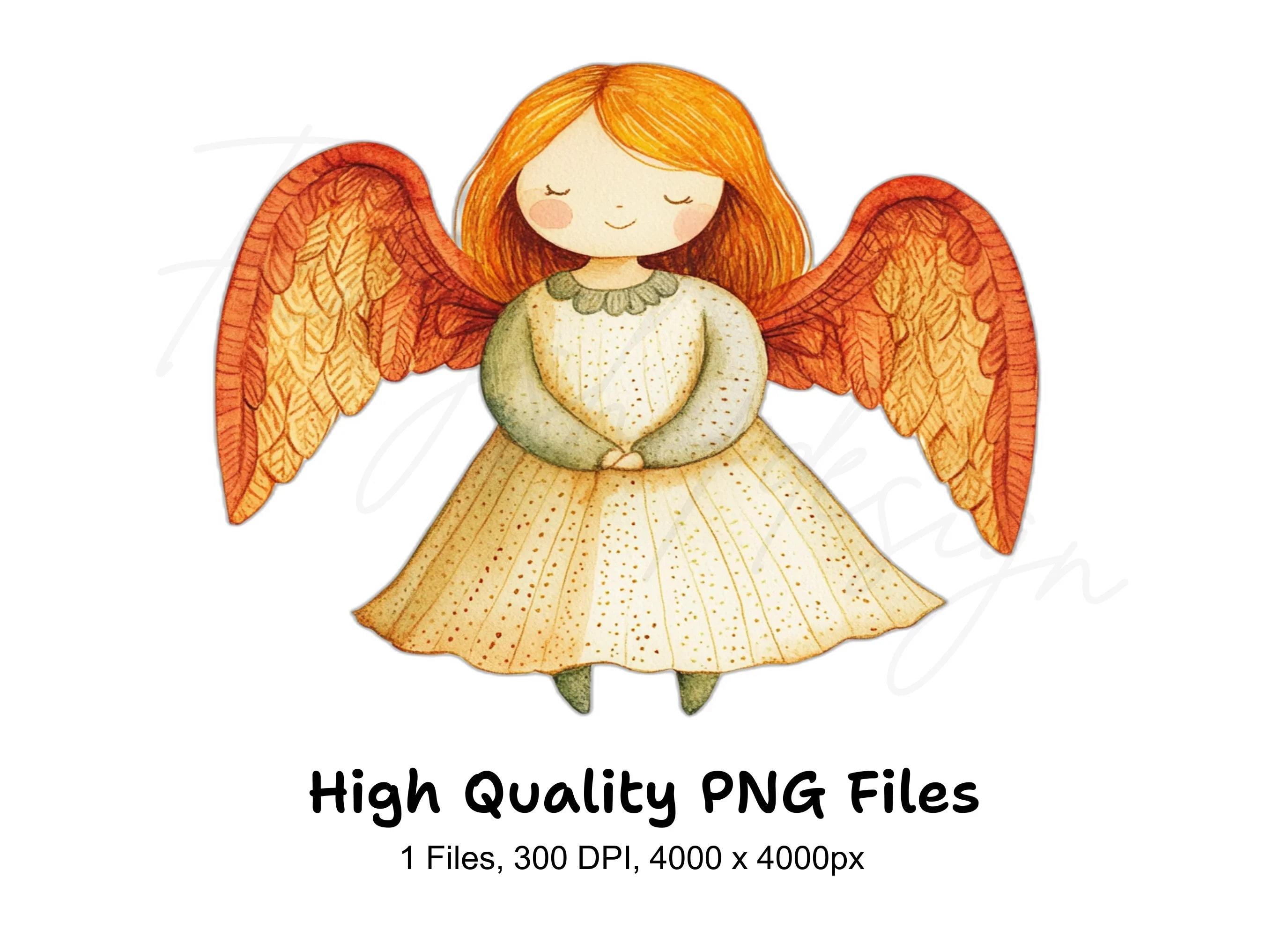 Cute Angel Clipart Bundle