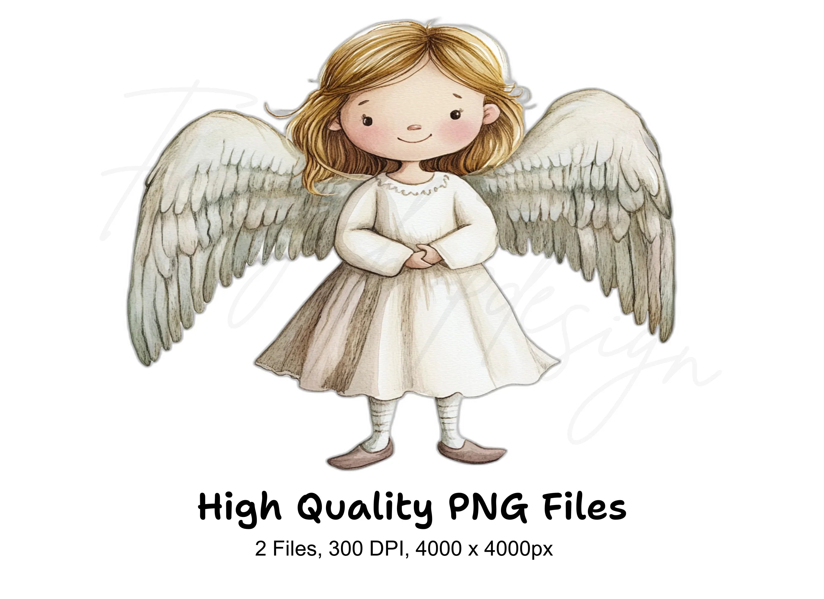 Cute Angel Clipart Bundle