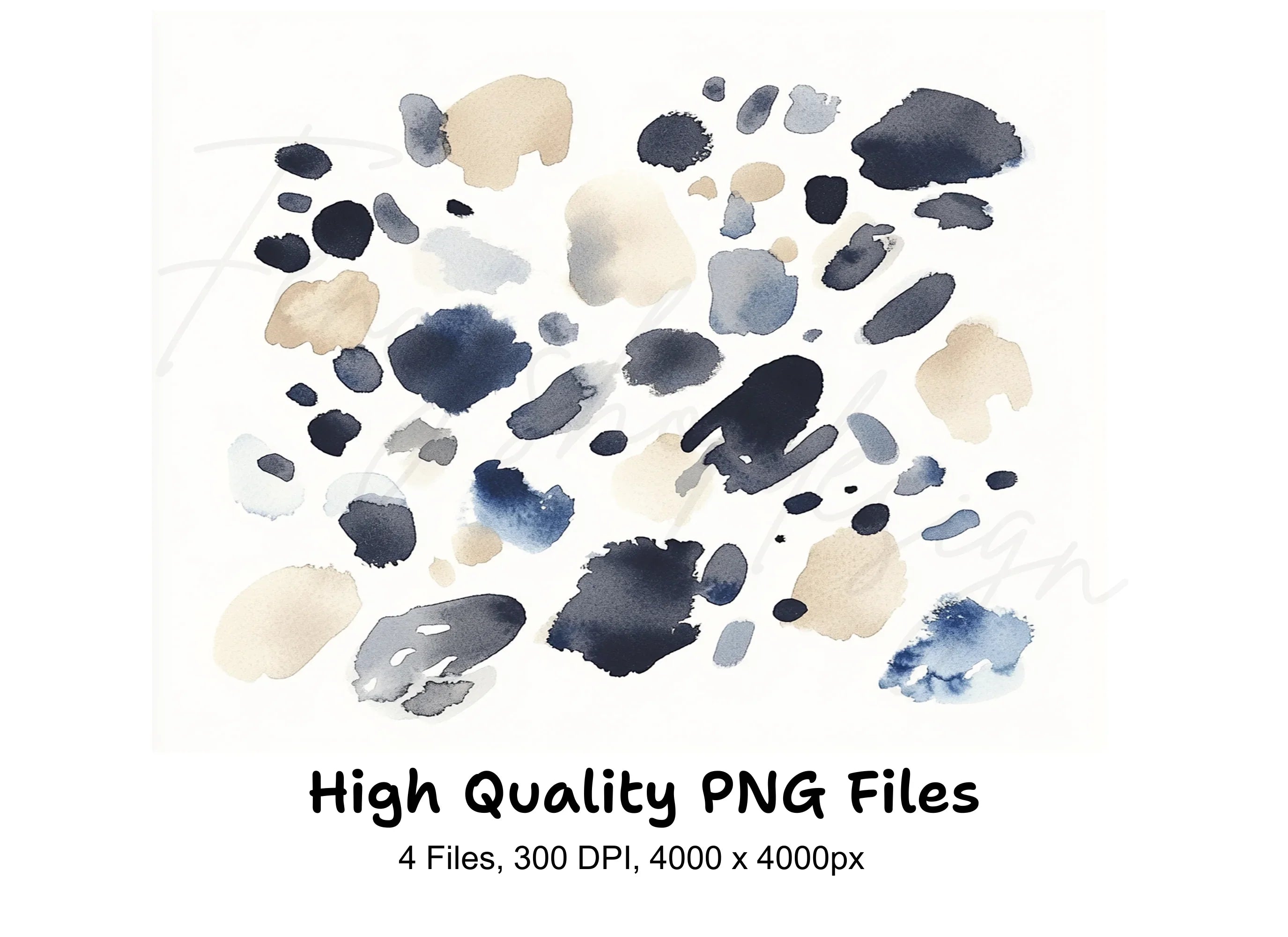 Abstract Splashes Clipart Bundle