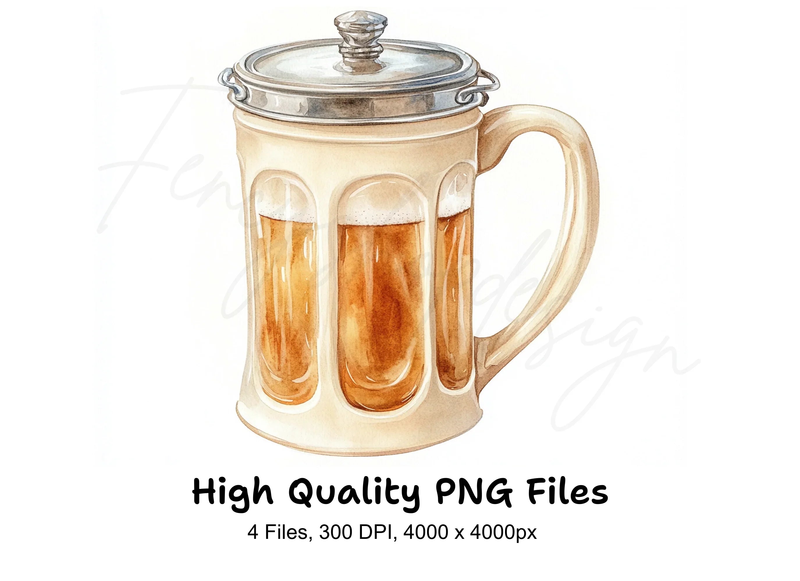 Oktoberfest Beer Stein Clipart Bundle