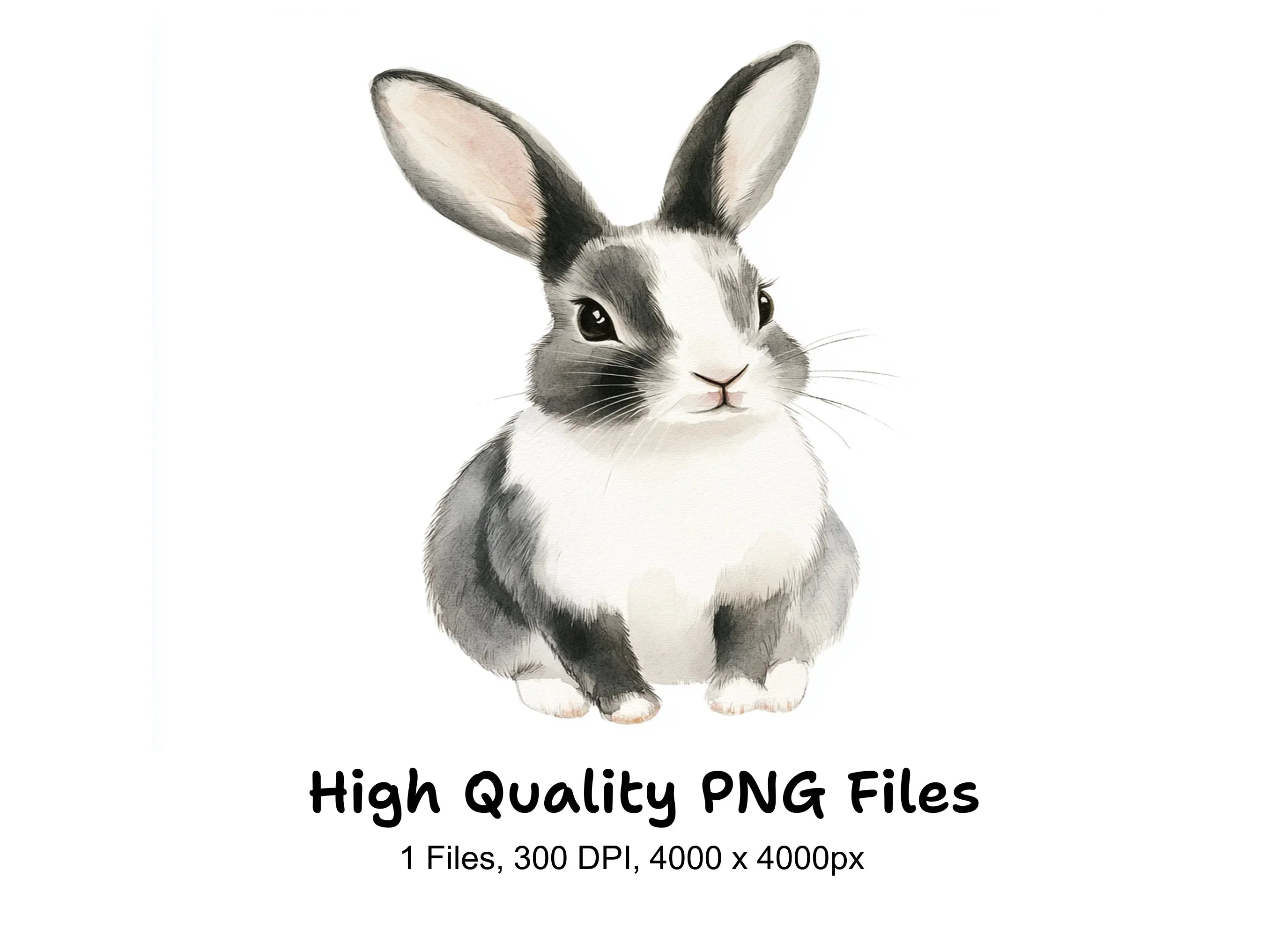 Cute Bunny Clipart Bundle