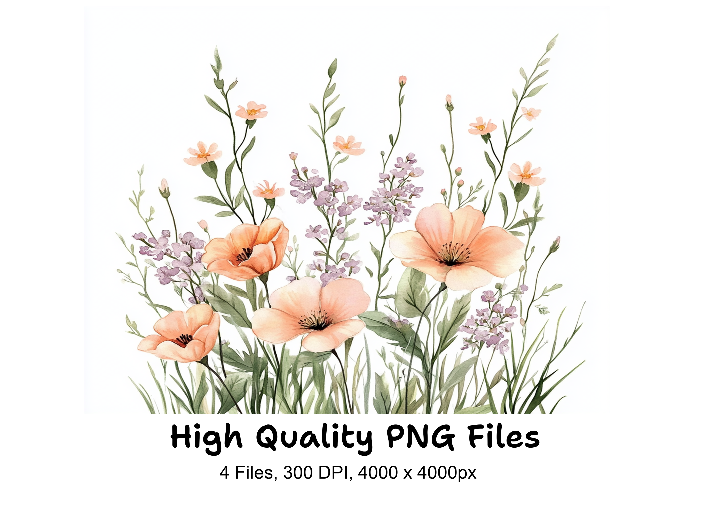 Wildflower Clipart Bundle