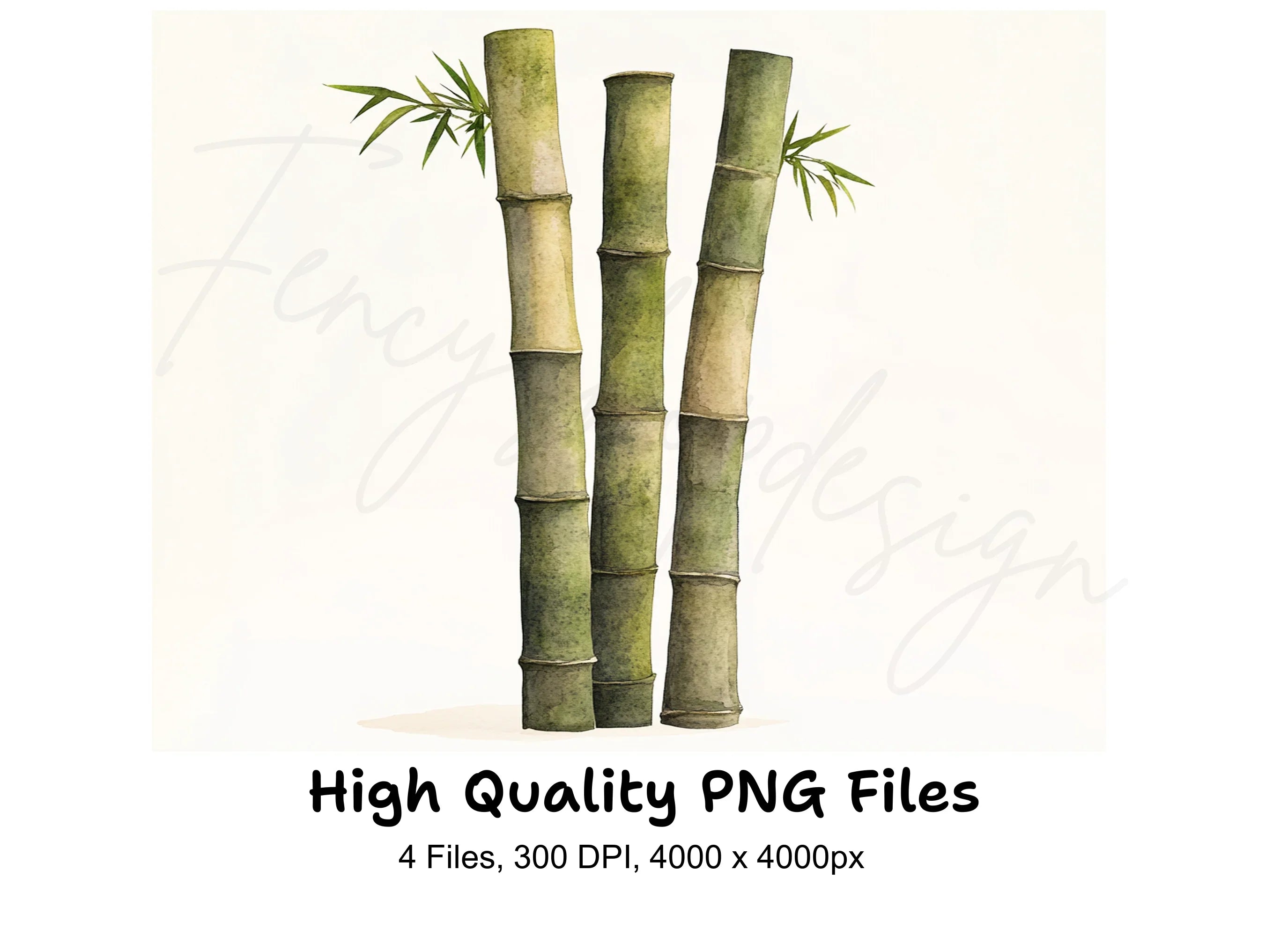 Lush Bamboo Forest Clipart Bundle