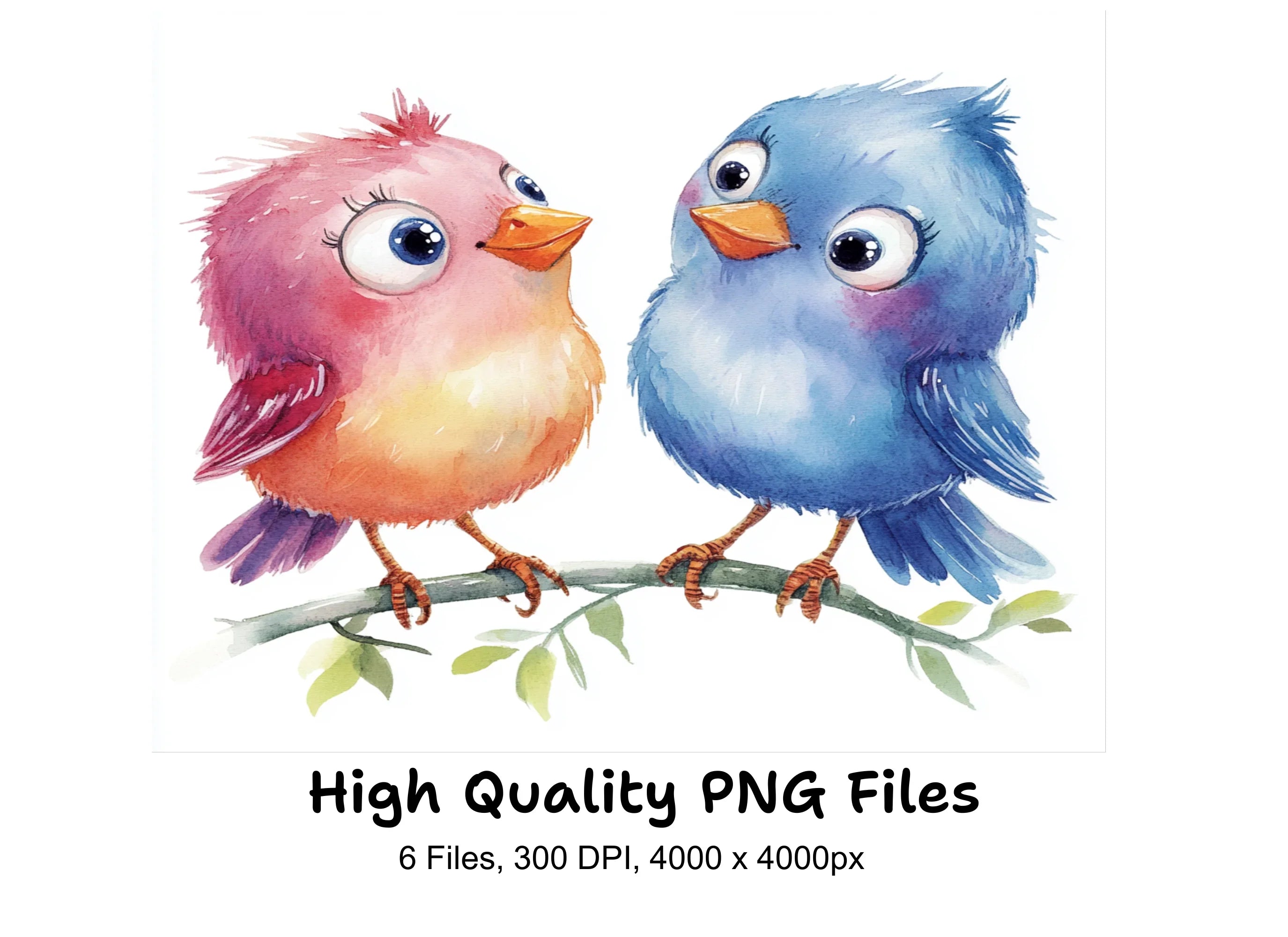 Cute Birds Clipart Bundle