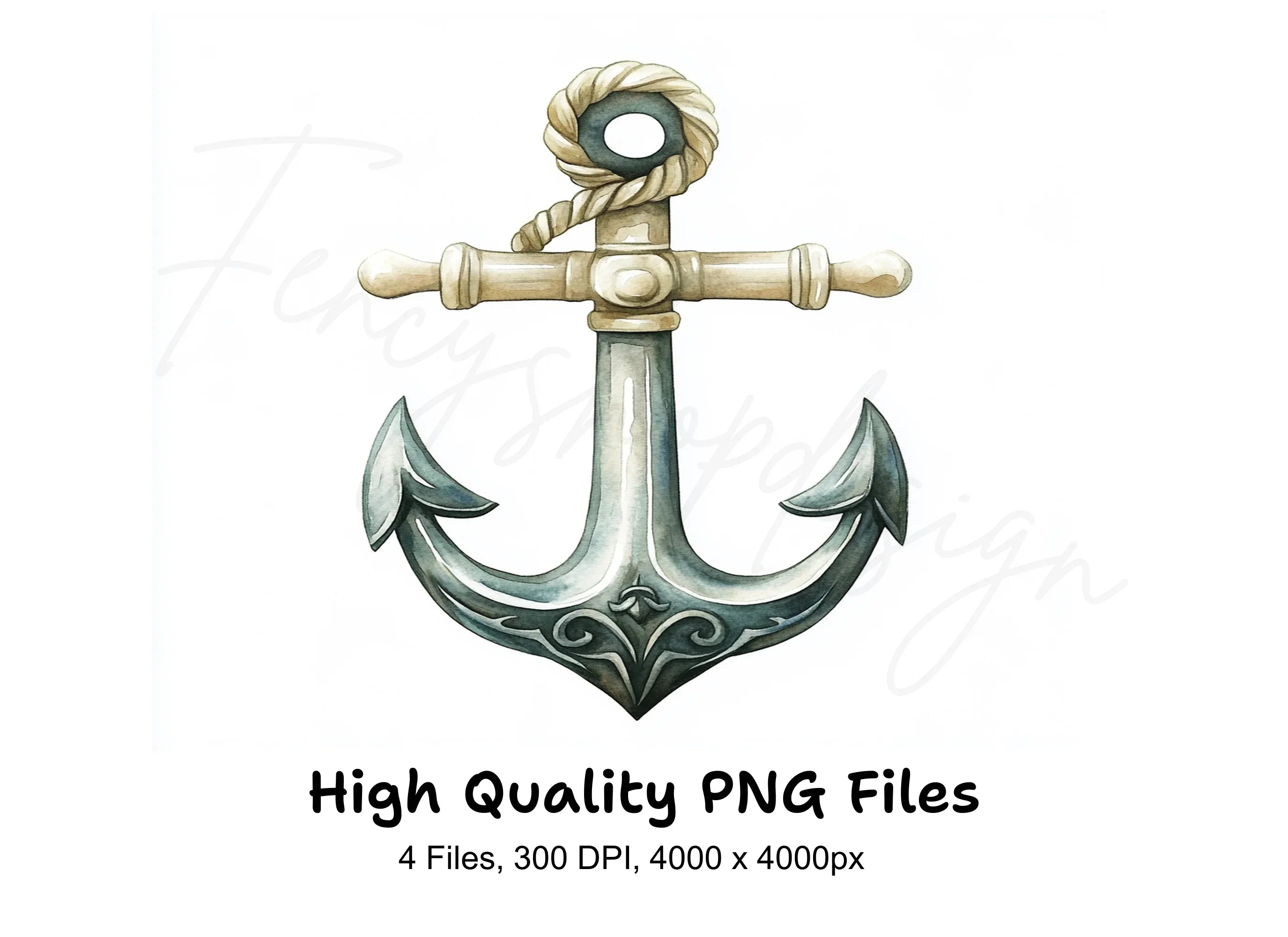 Vintage Anchor Clipart Bundle