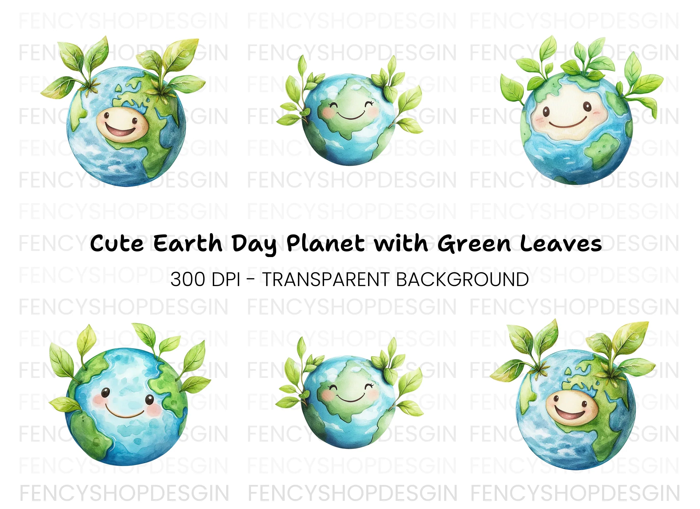 Cute Earth Day Clipart Bundle