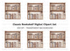Bookshelf Illustration Clipart Bundle