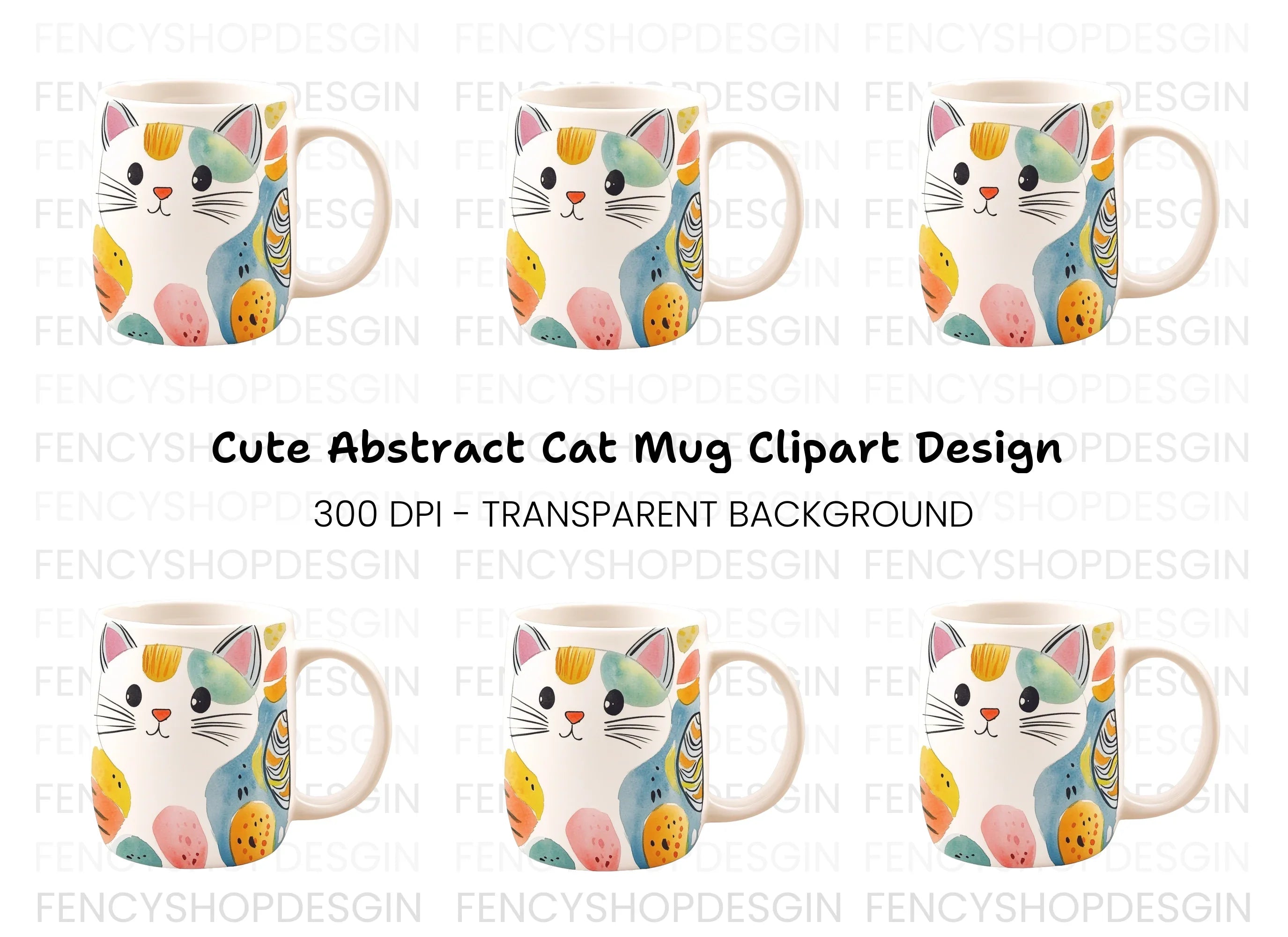 Cute Cat Clipart Bundle