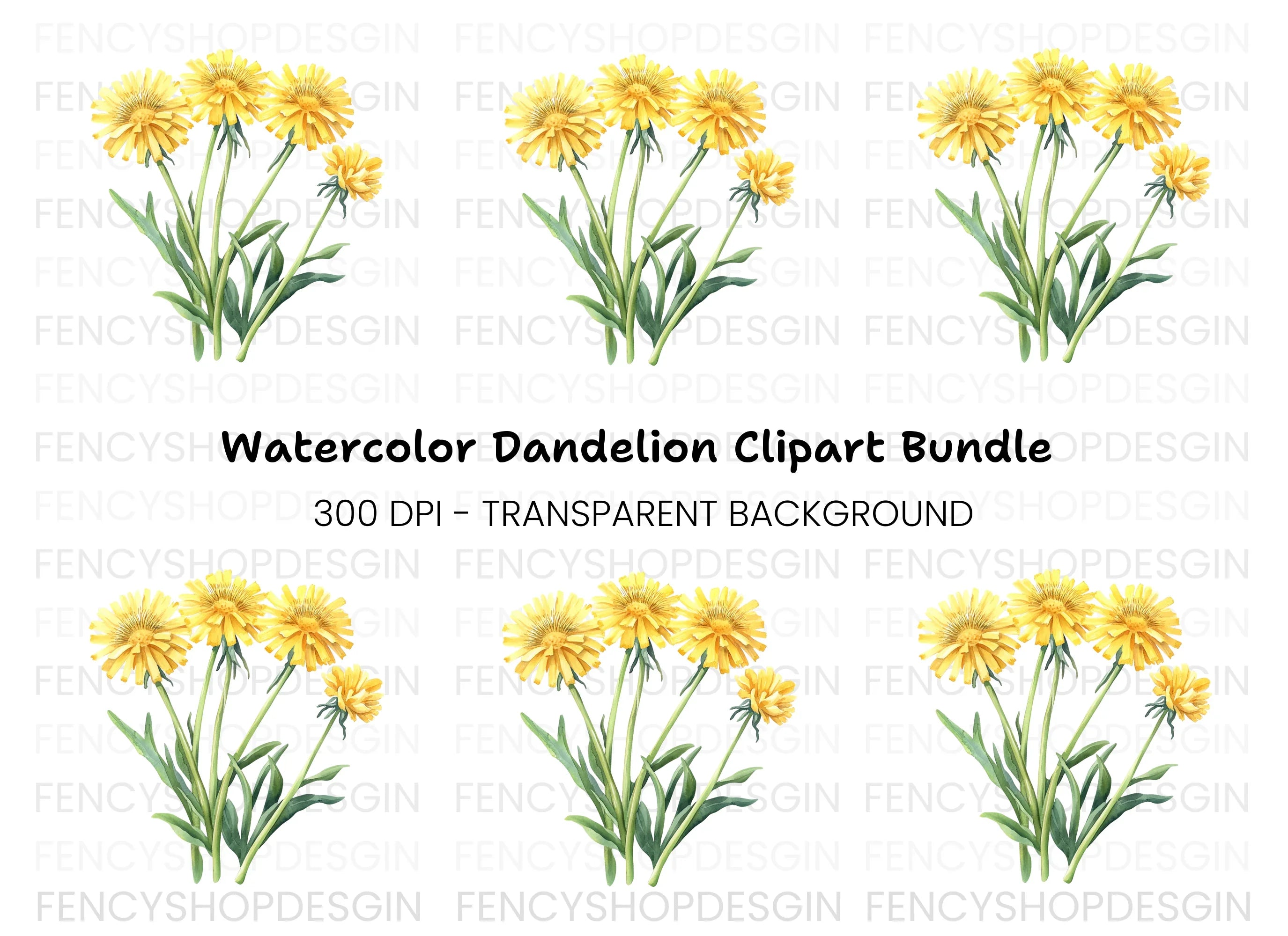 Dandelion Clipart Bundle