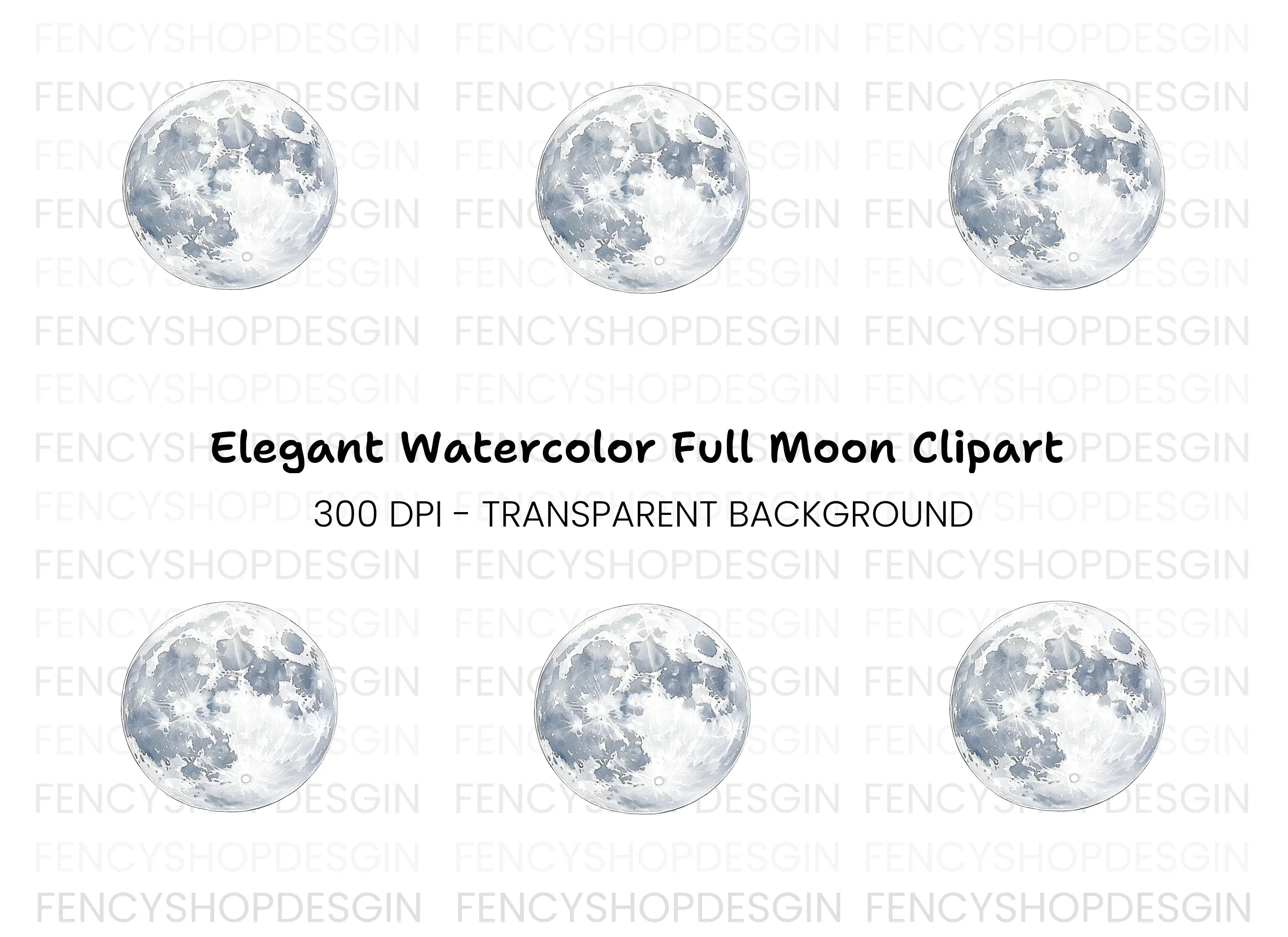 Moon Clipart Bundle