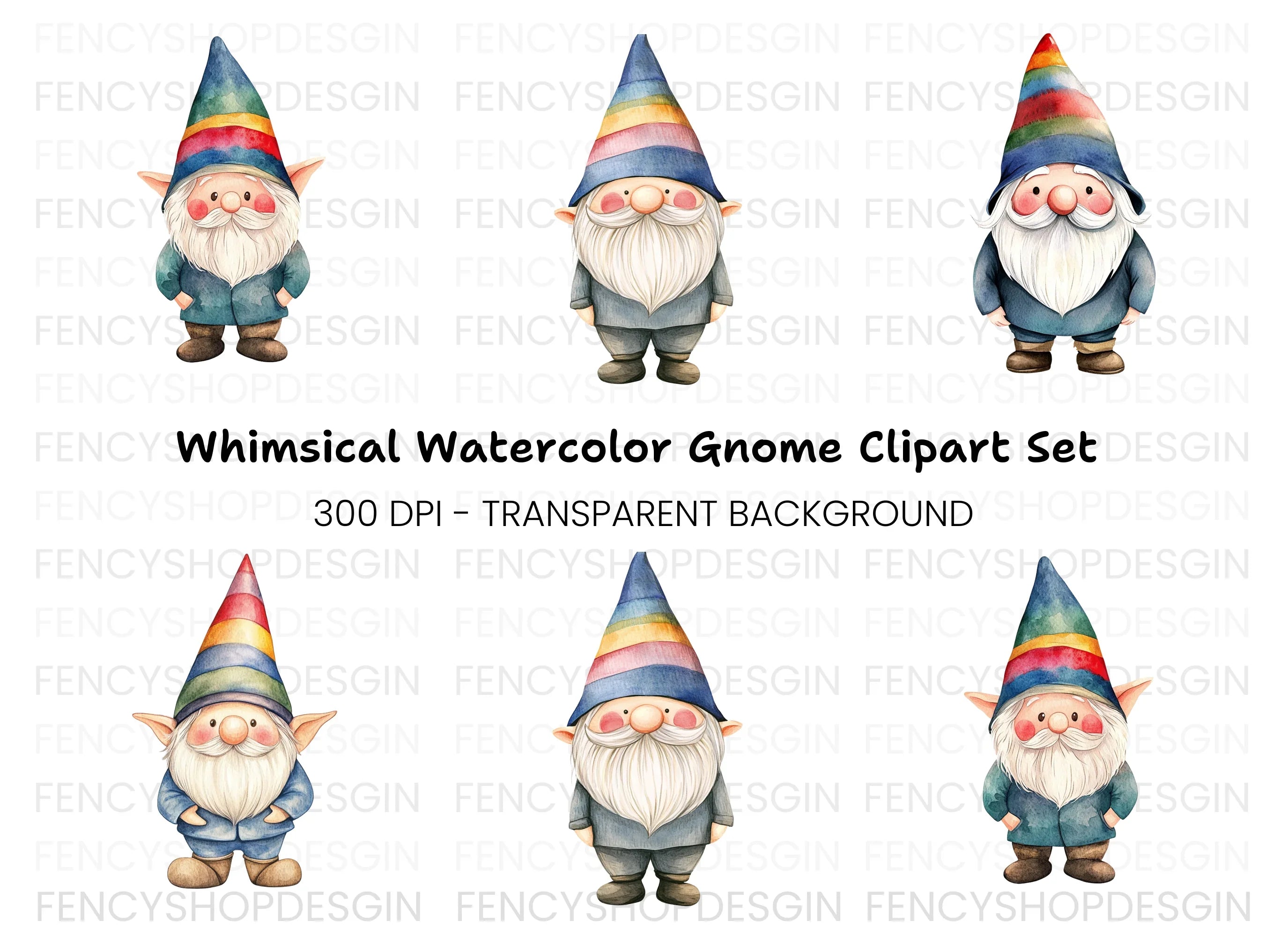 Gnomes Clipart Bundle