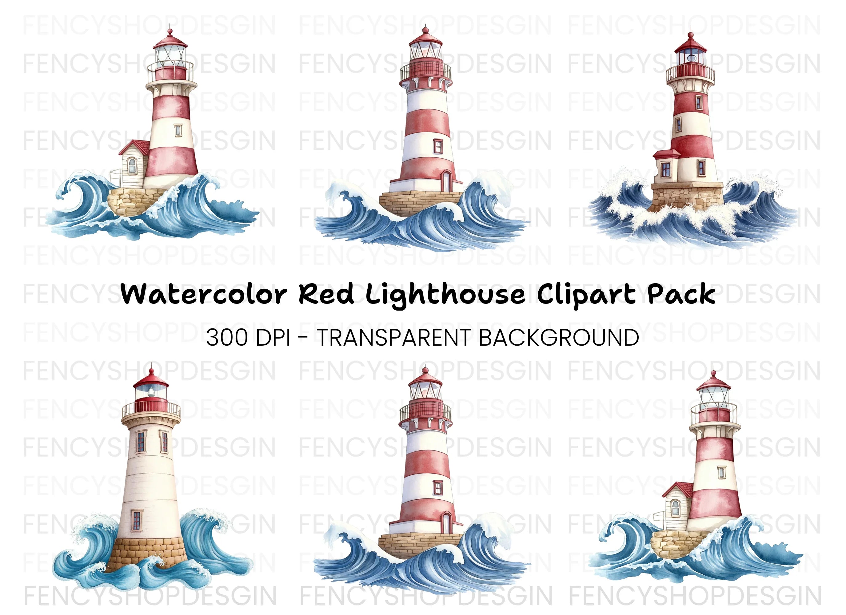 Lighthouse Clipart Bundle