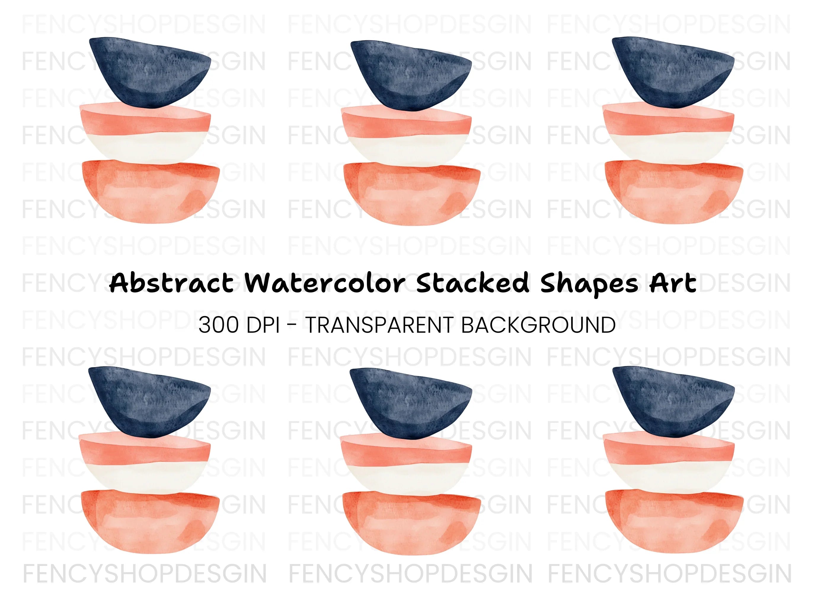 Abstract Shapes Clipart Bundle