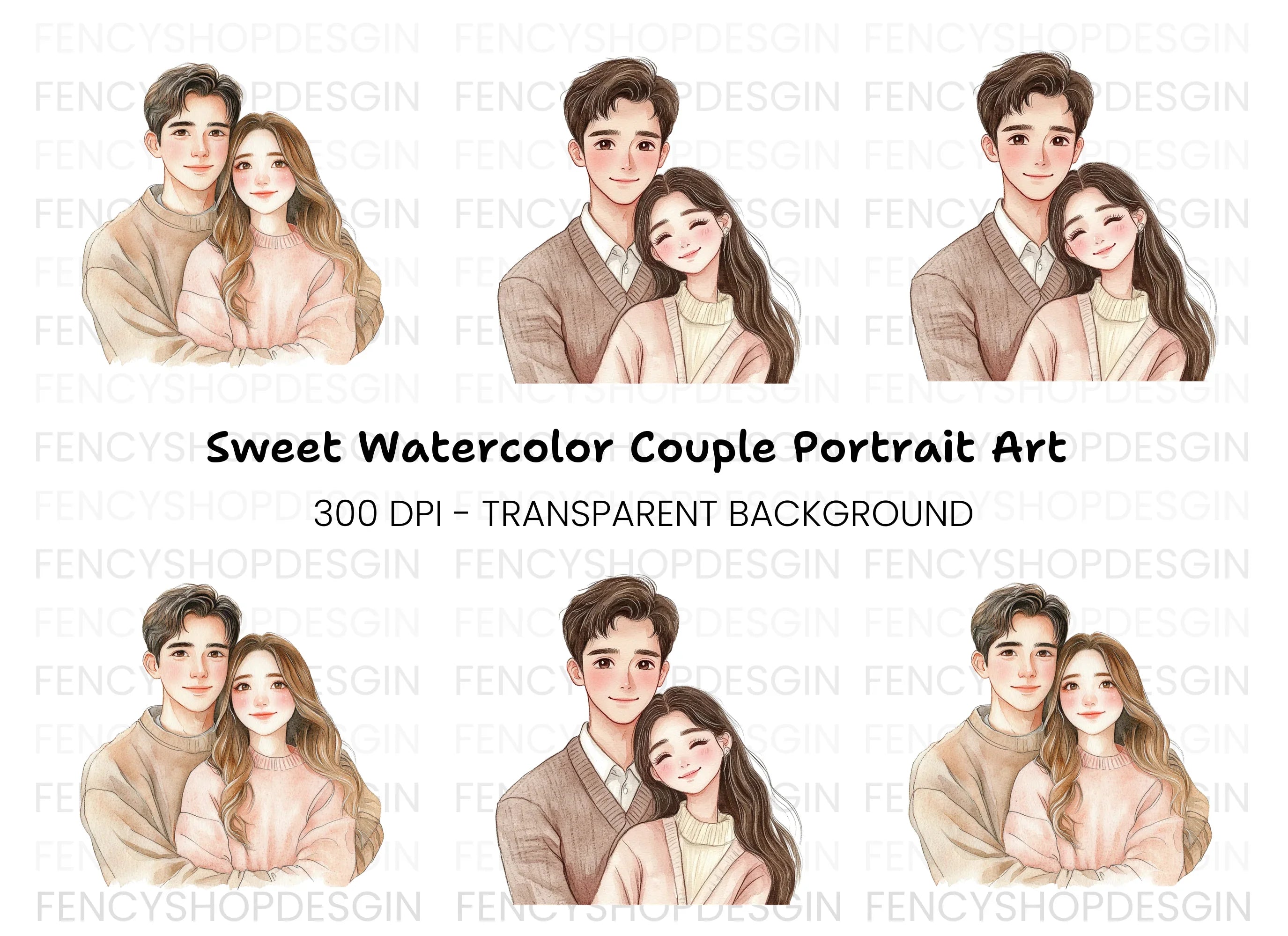 Couple Love Clipart Bundle