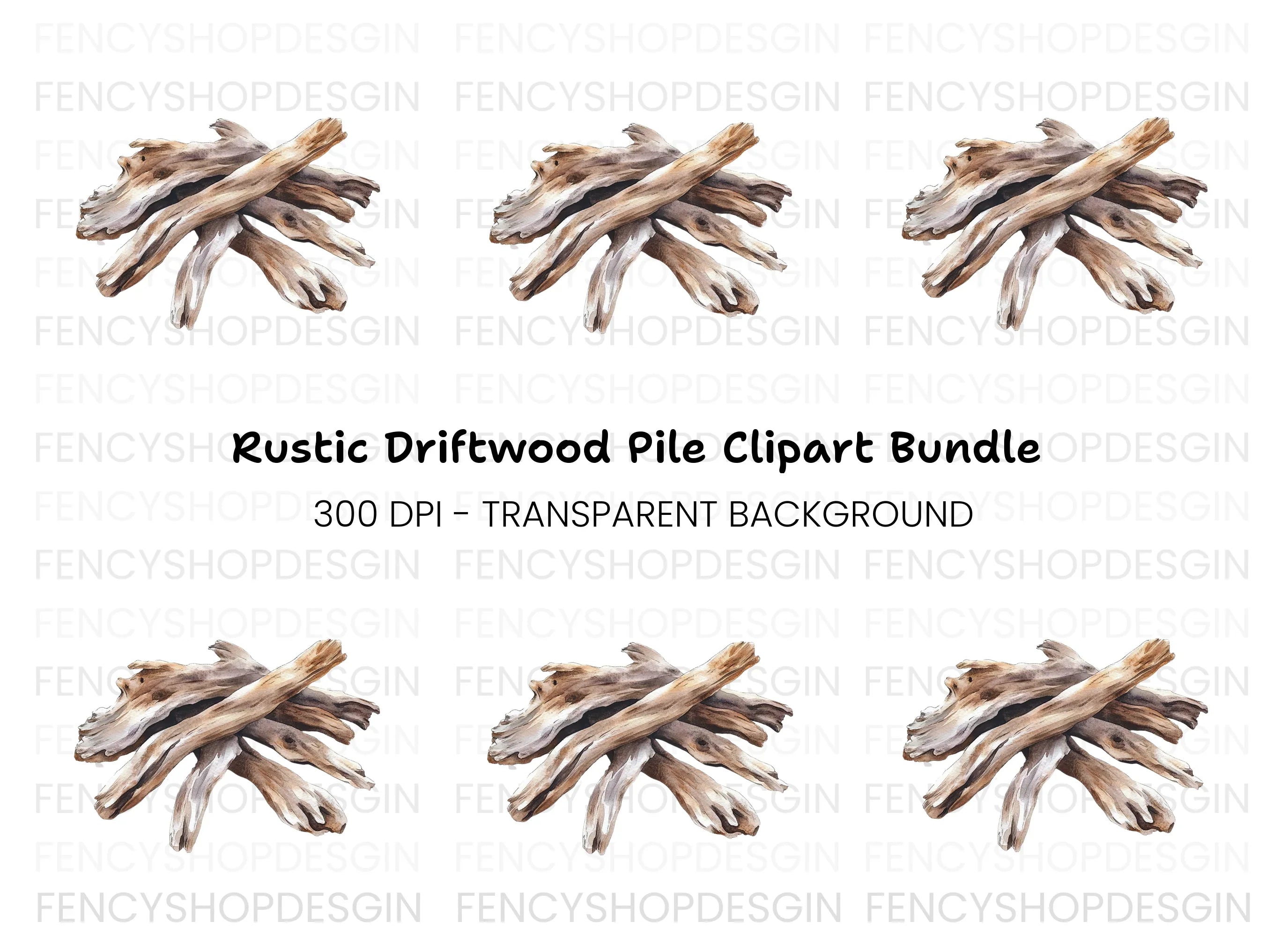 Driftwood Clipart Bundle