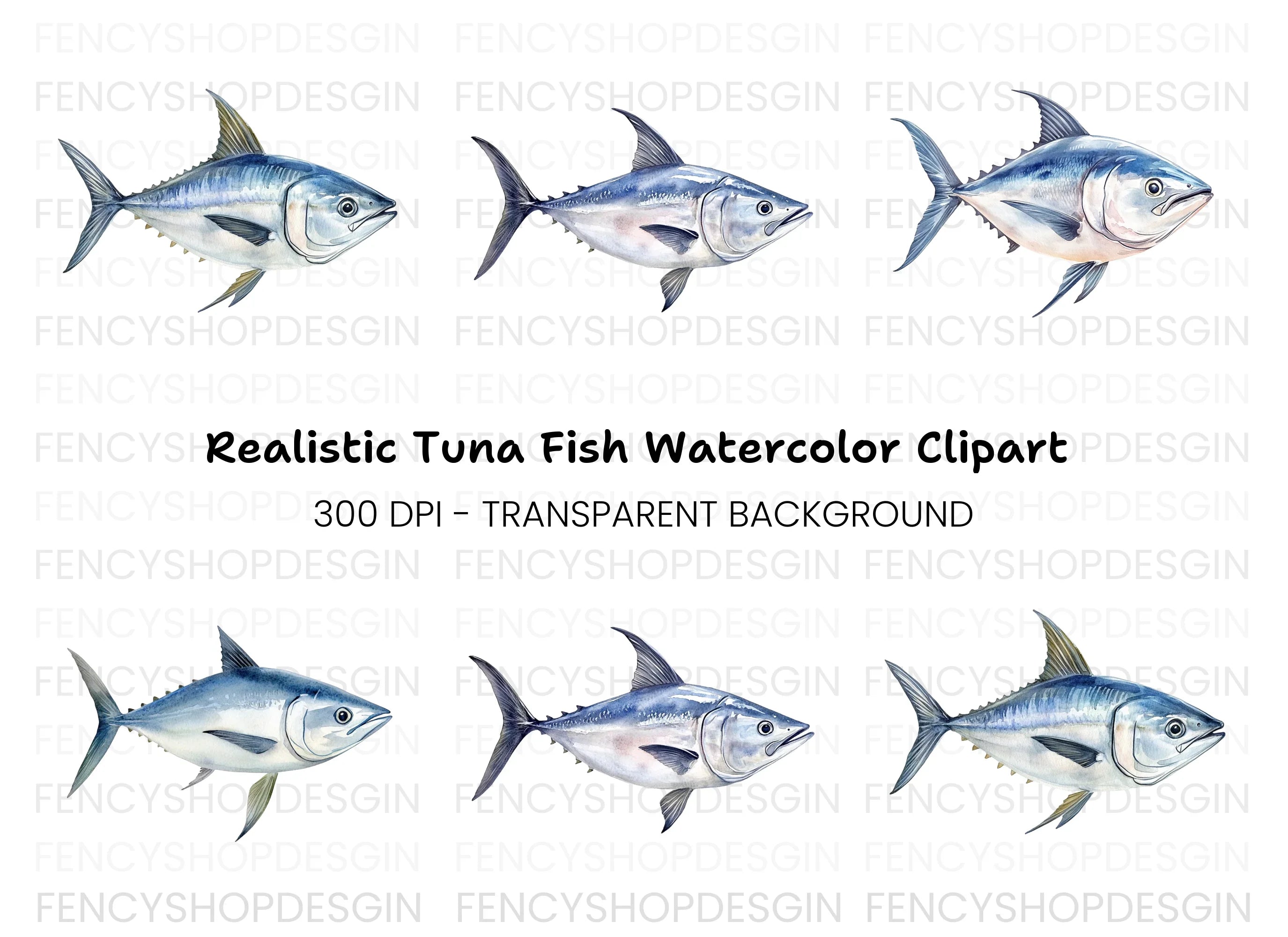 Tuna Fish Clipart Bundle