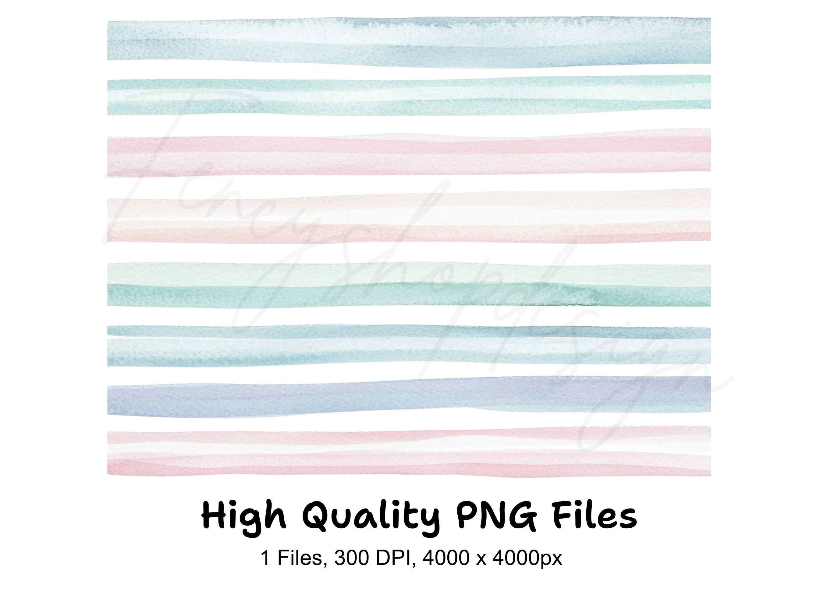 Pastel Stripes Clipart Bundle