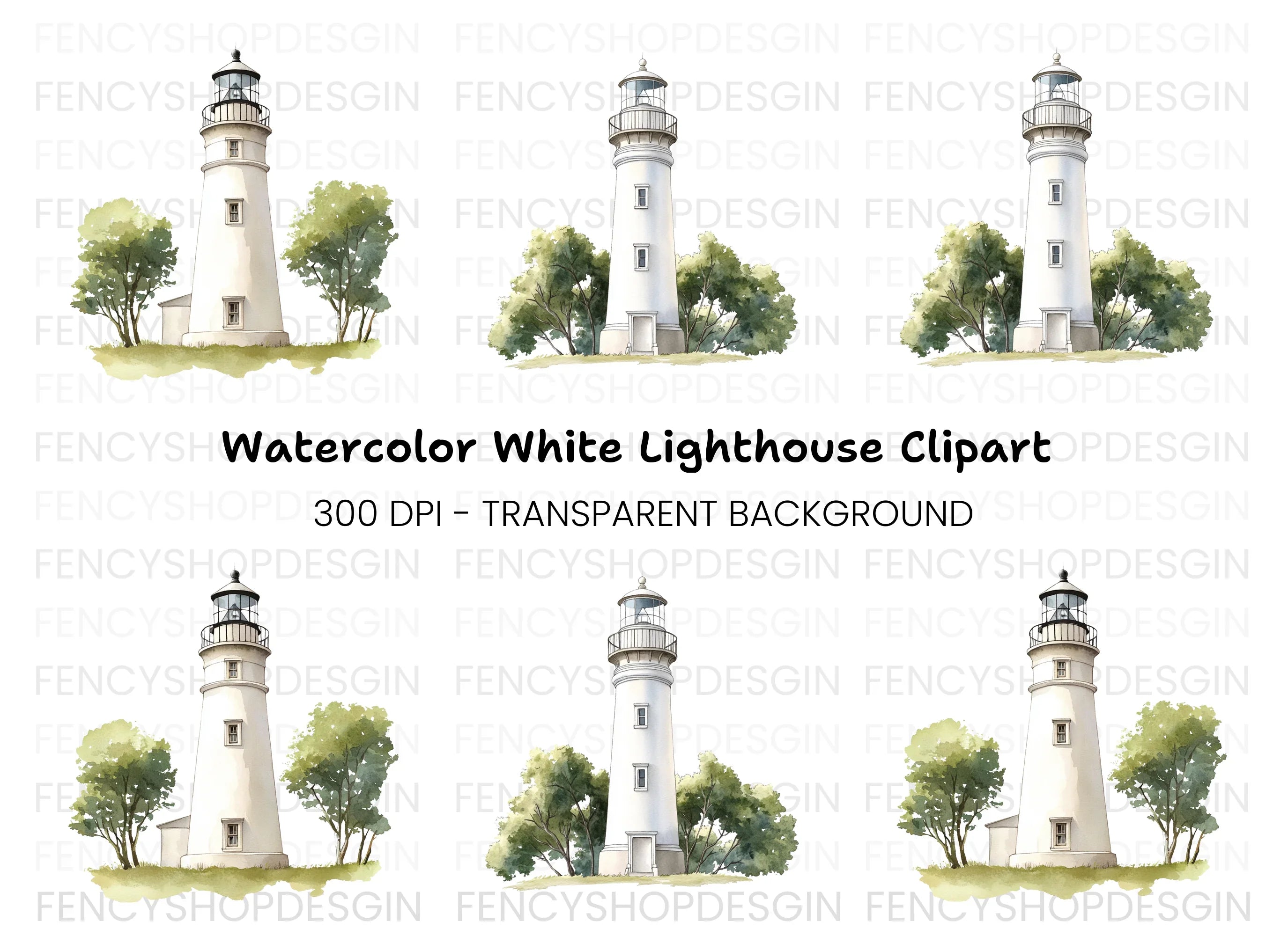 Lighthouse Clipart Bundle