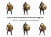 Golden Armored Knight Clipart Bundle