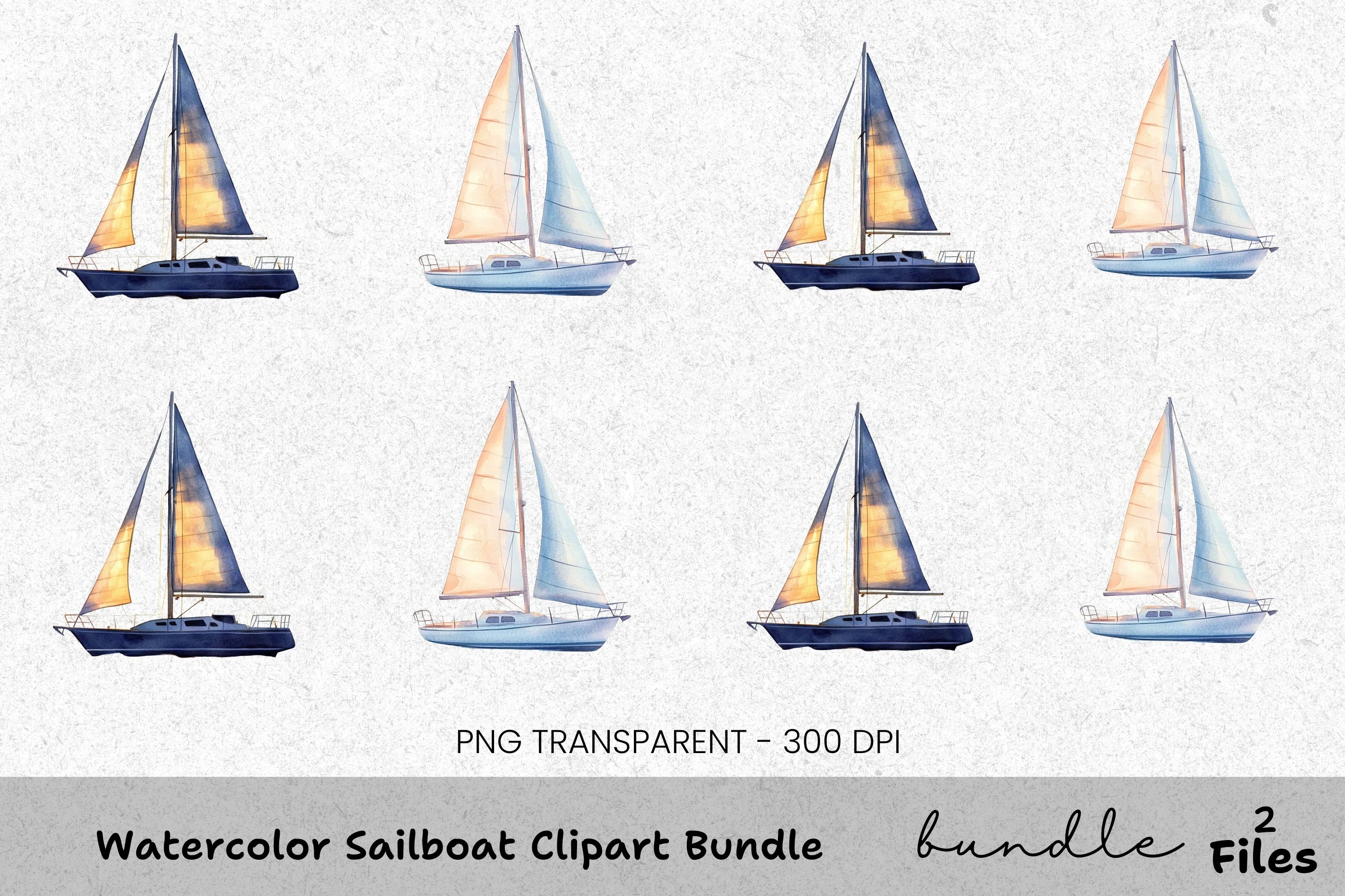 Sailboat Clipart Bundle