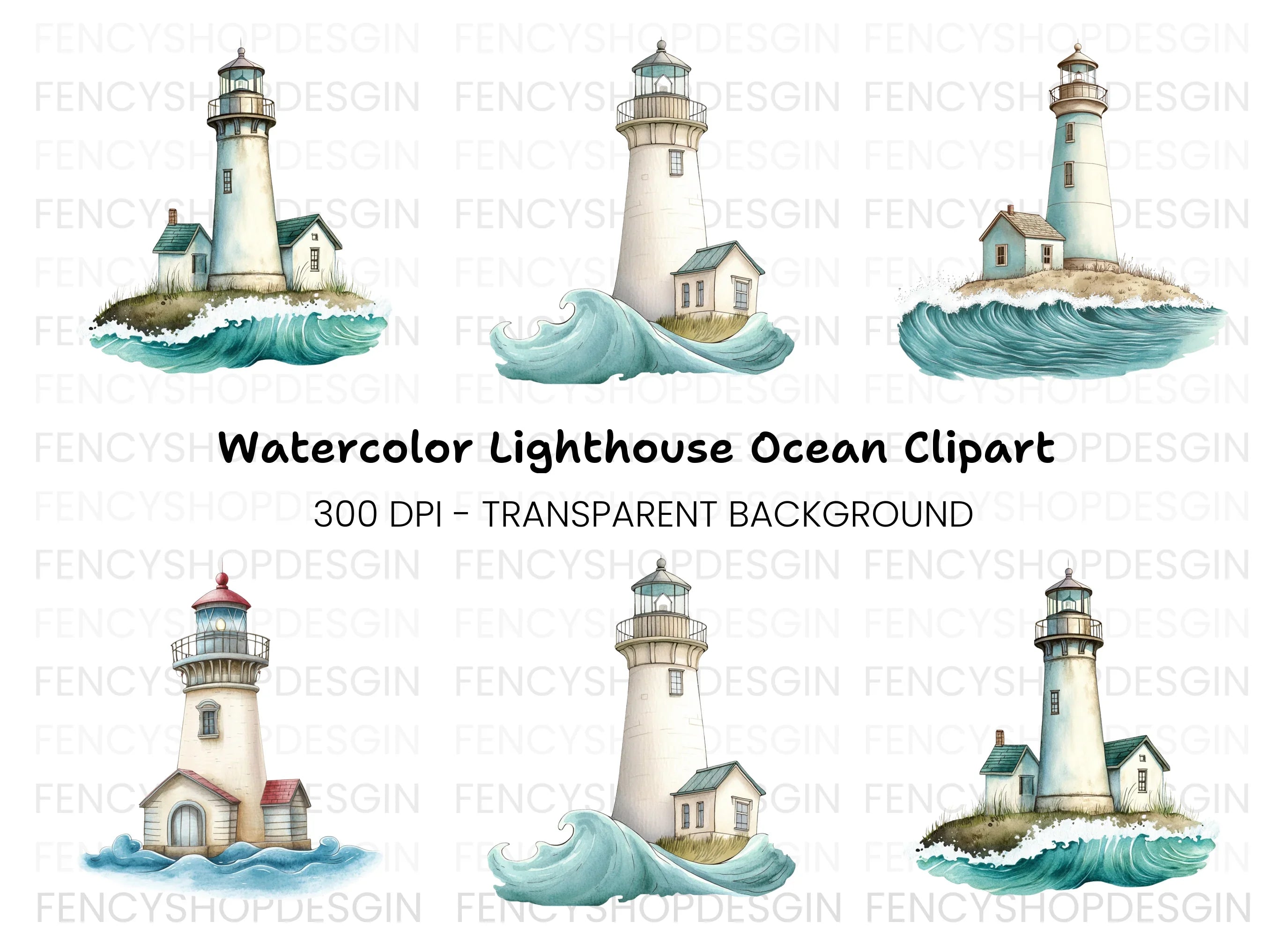 Lighthouse Clipart Bundle