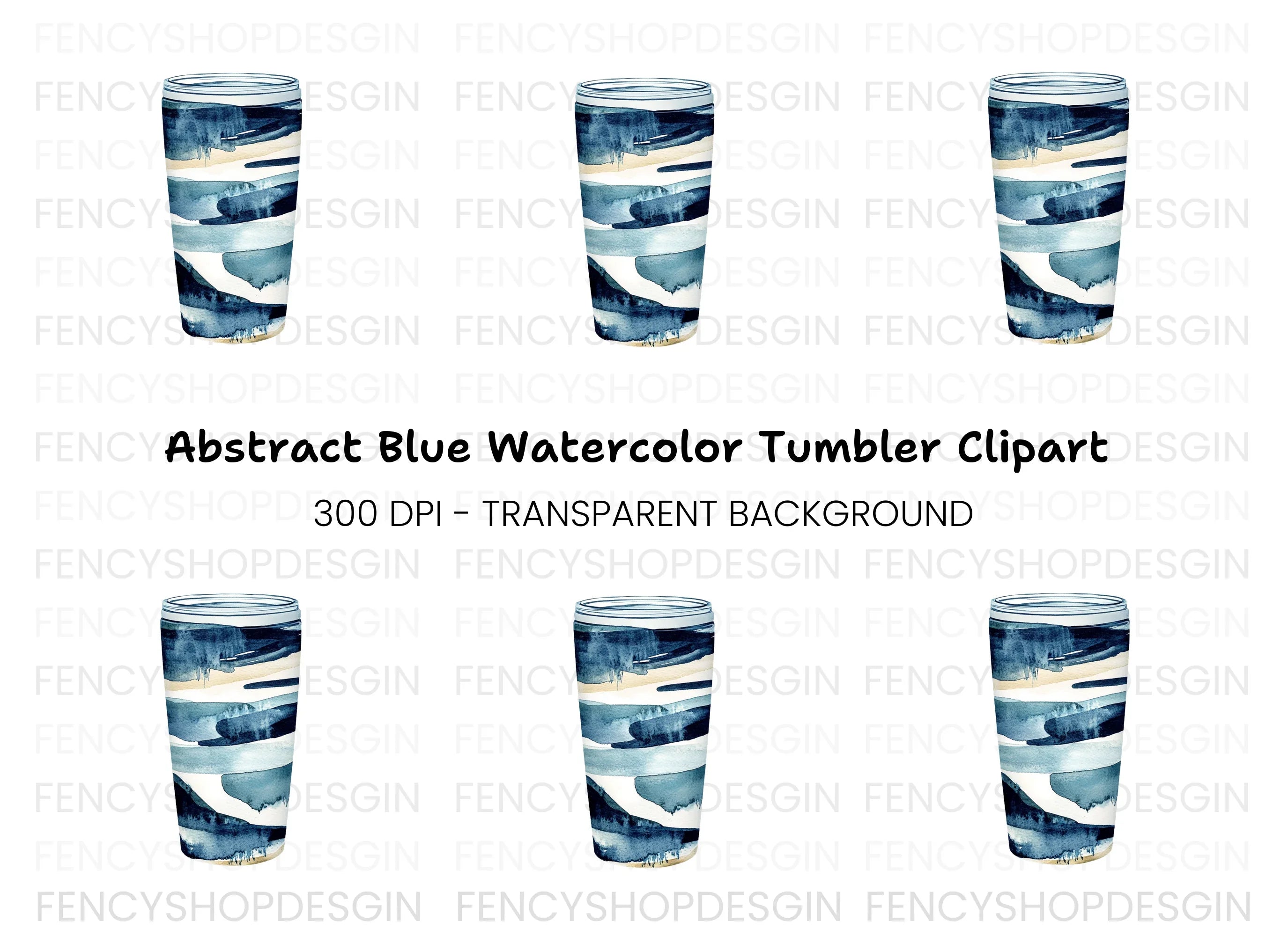 Abstract Tumbler Clipart Bundle