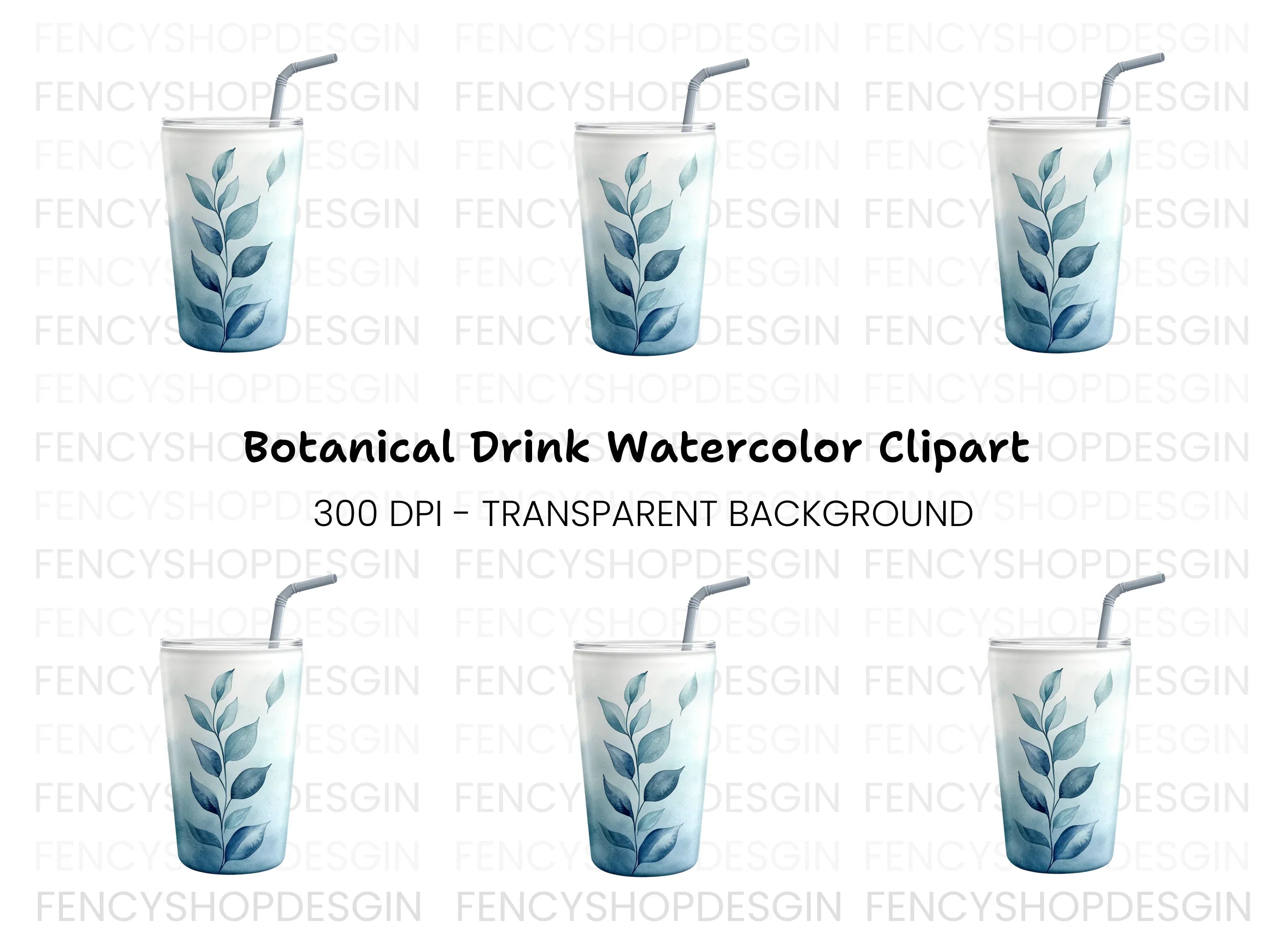 Leaf Tumbler Clipart Bundle