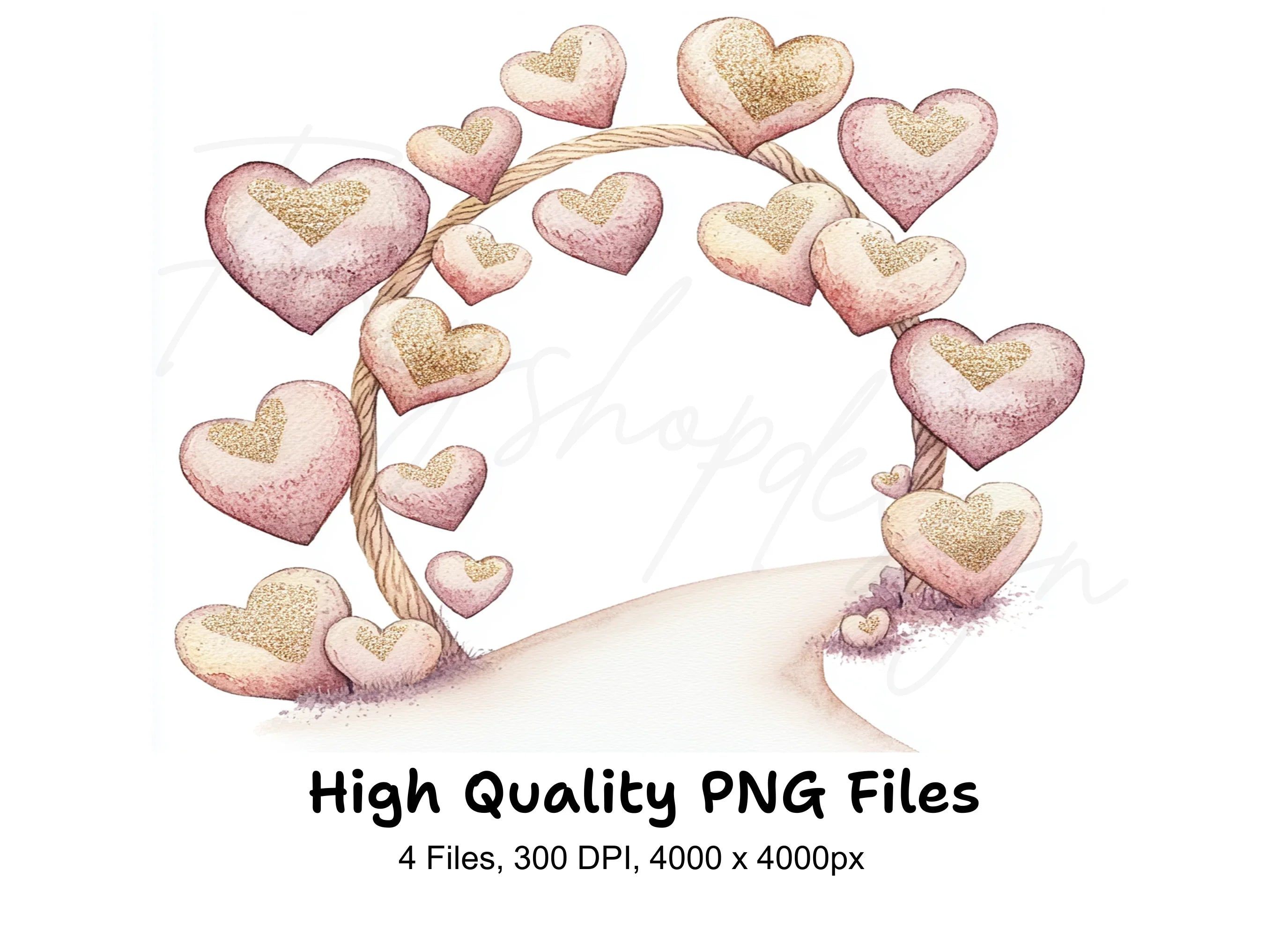 Heart Archway Clipart Bundle