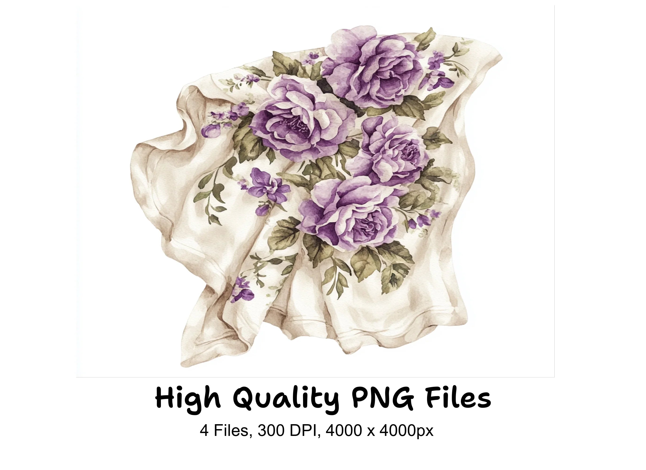 Floral Blanket Clipart Bundle