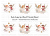 Angels and Devils Clipart Bundle