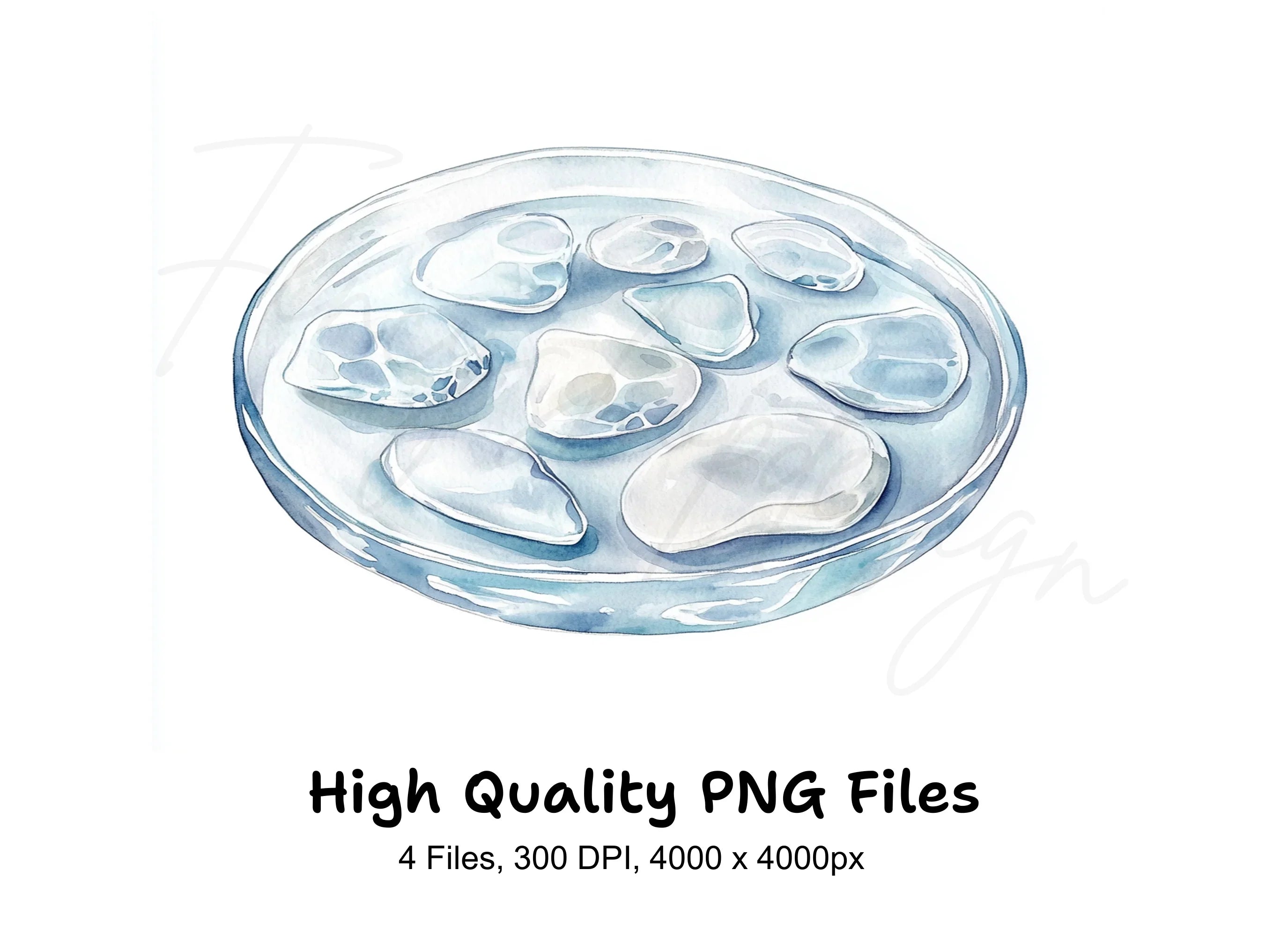 Refreshing Ice Cubes Clipart Bundle