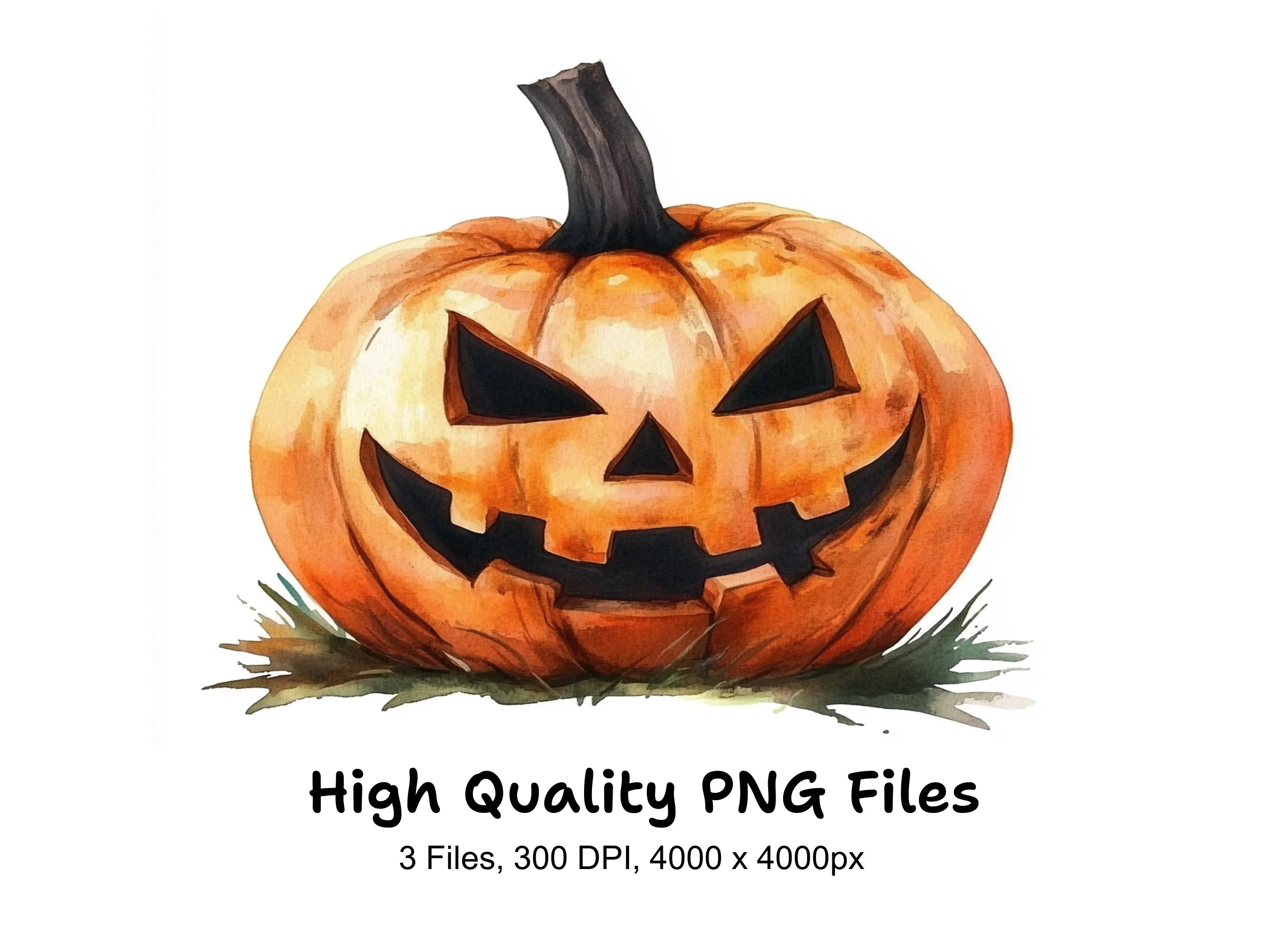 Halloween Jack-O'-Lanterns Clipart Bundle