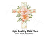 Floral Crosses Clipart Bundle