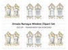 Baroque Ornate Windows Clipart Bundle