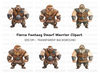 Dwarf Warrior Fantasy Characters Clipart Bundle