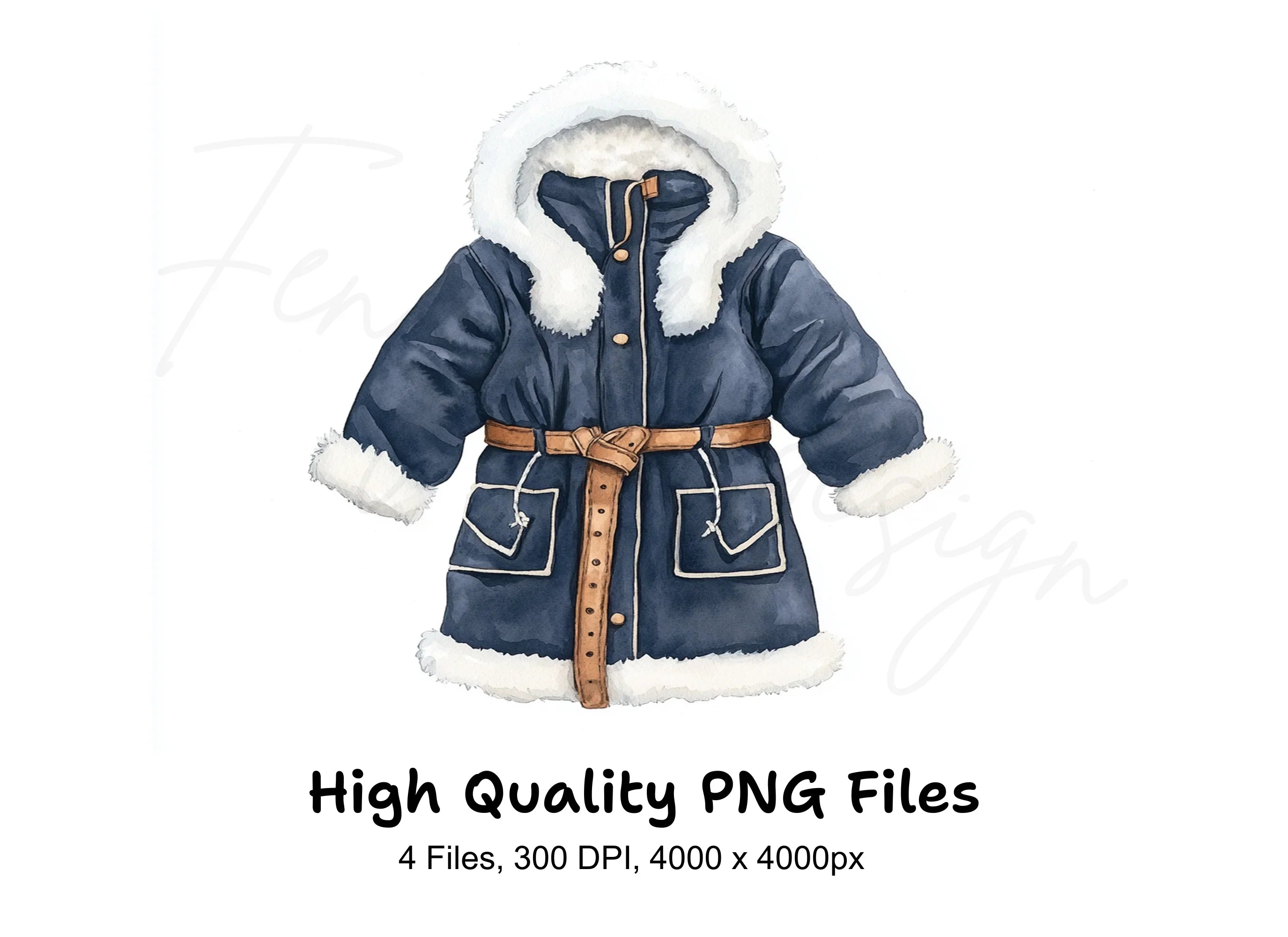 Winter Coat Clipart Bundle