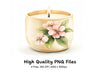 Aromatic Floral Candle Clipart Bundle
