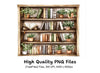 Bookshelf Clipart Bundle