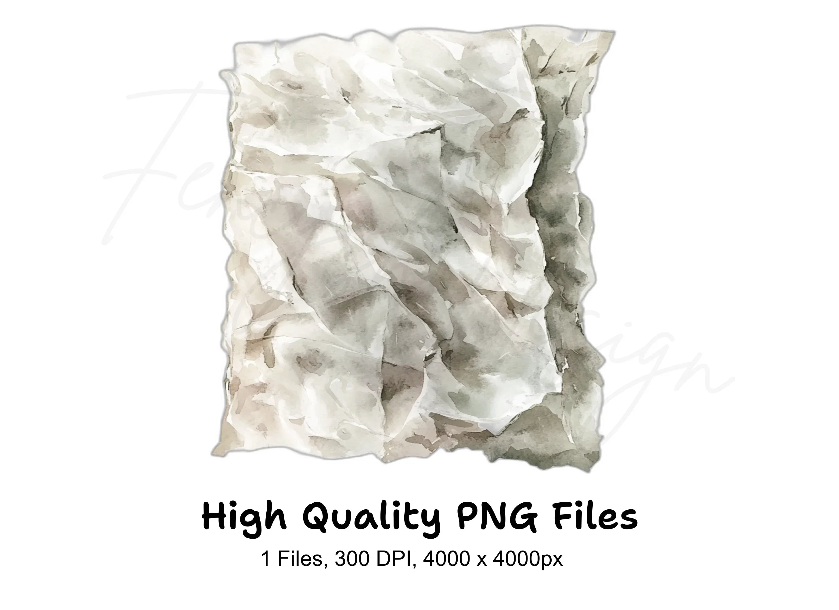 Crumpled Texture Clipart Bundle