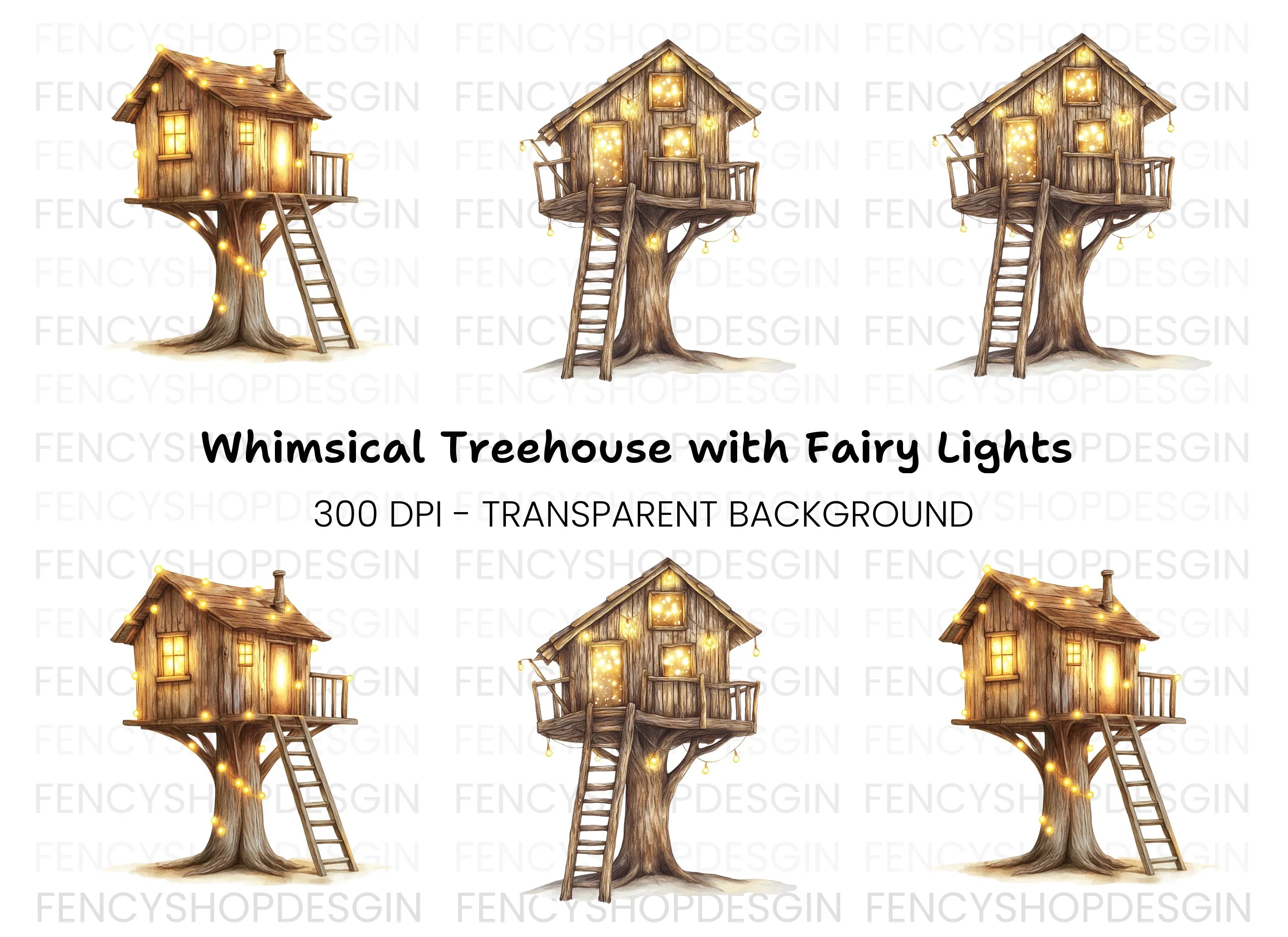 Enchanted Treehouse Clipart Bundle