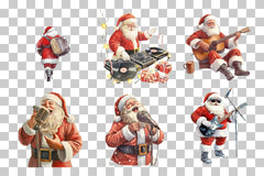 Santa Claus Festive Fun Activities Clipart Bundle - CraftNest - Digital Crafting and Art