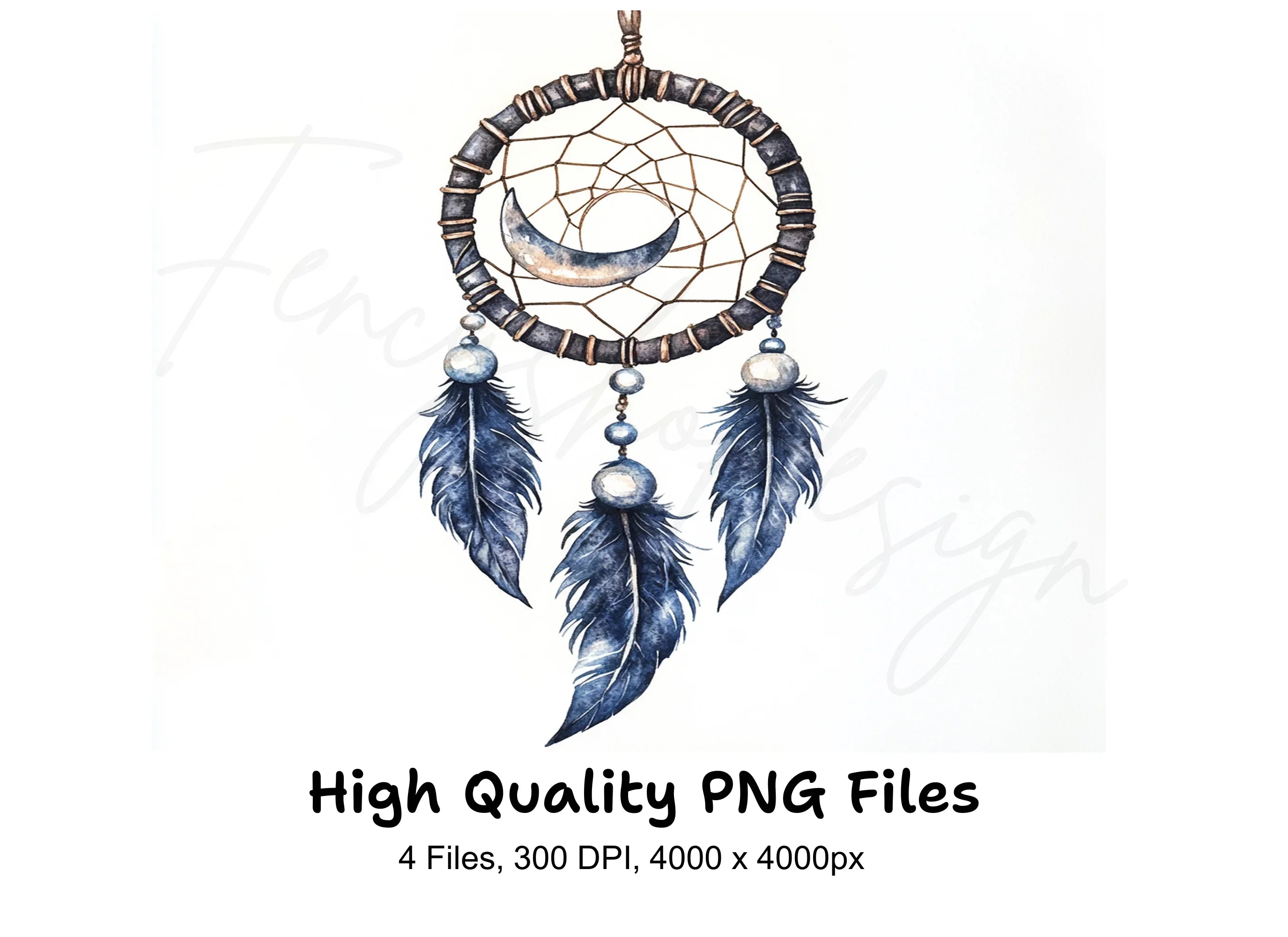 Boho Dreamcatcher Clipart Bundle