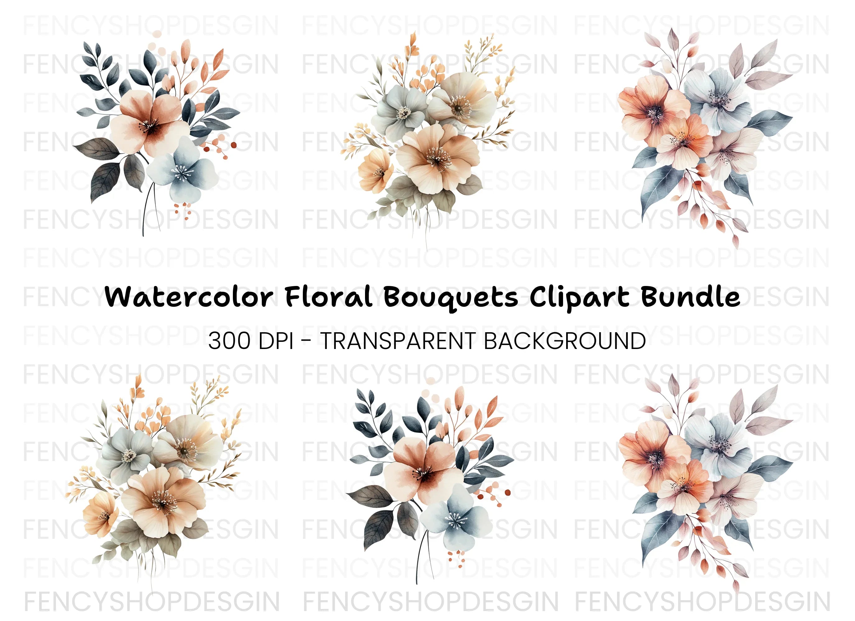 Floral Clipart Bundle