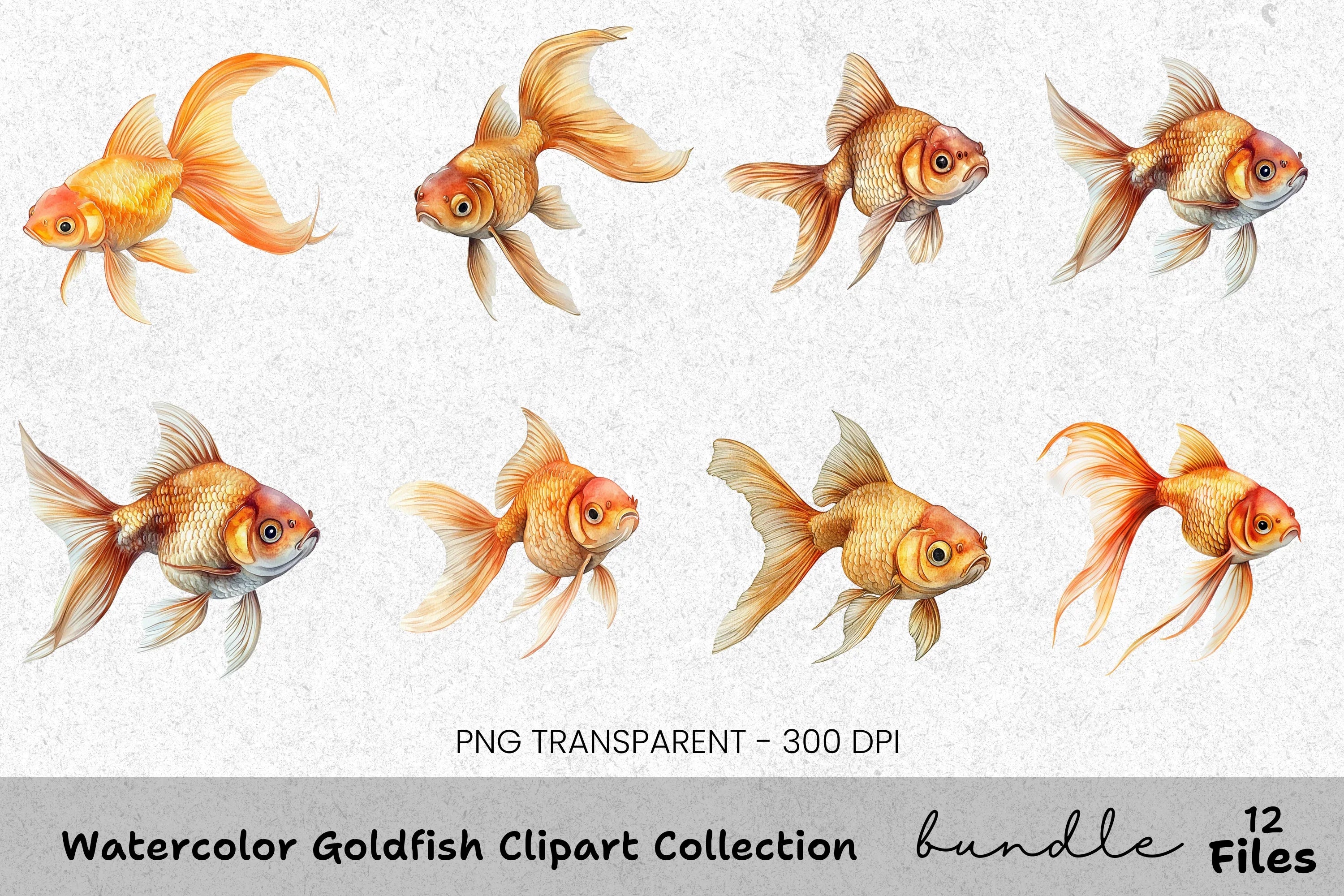 Goldfish Clipart Bundle