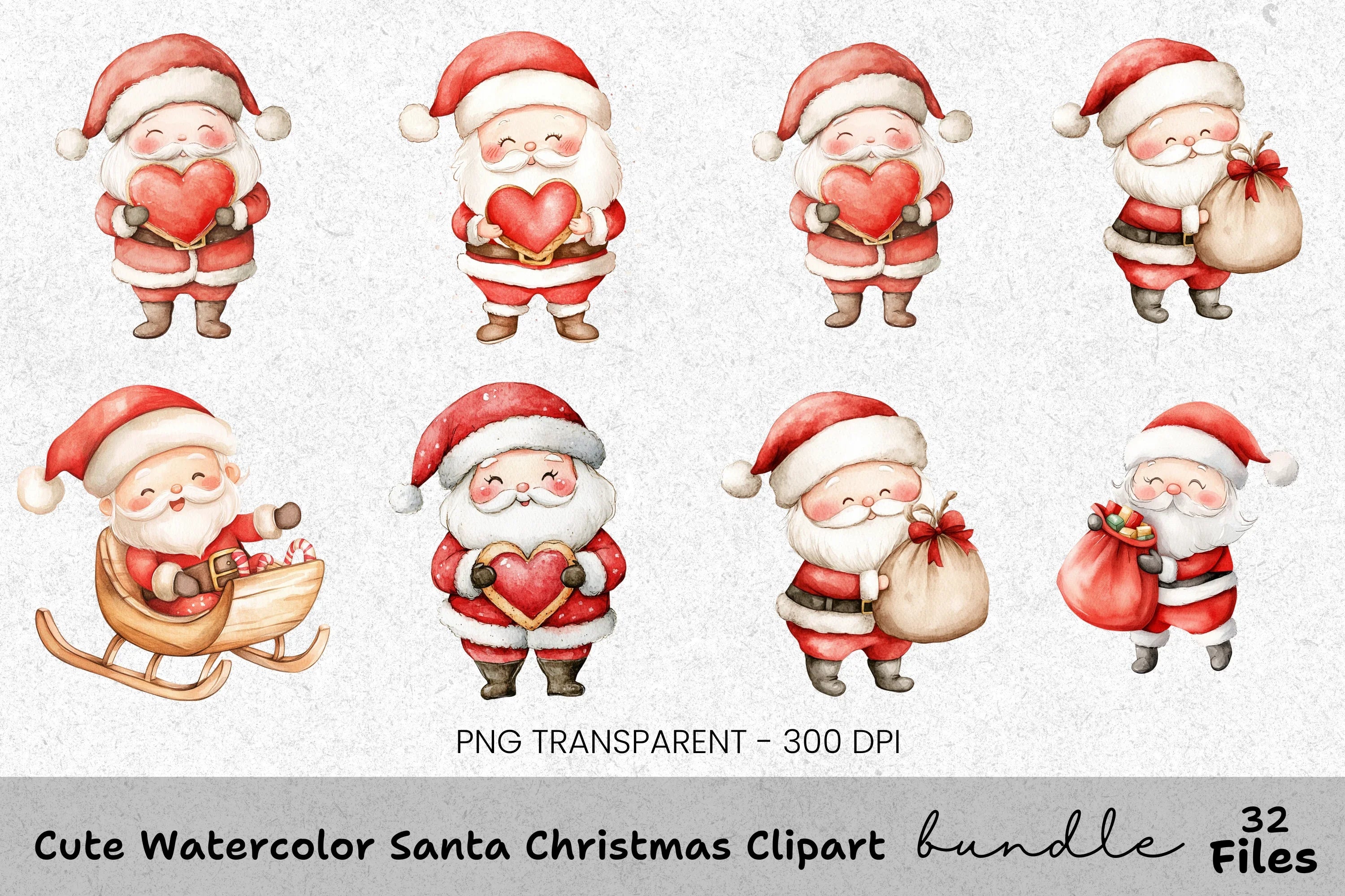 Cute Christmas Clipart Bundle